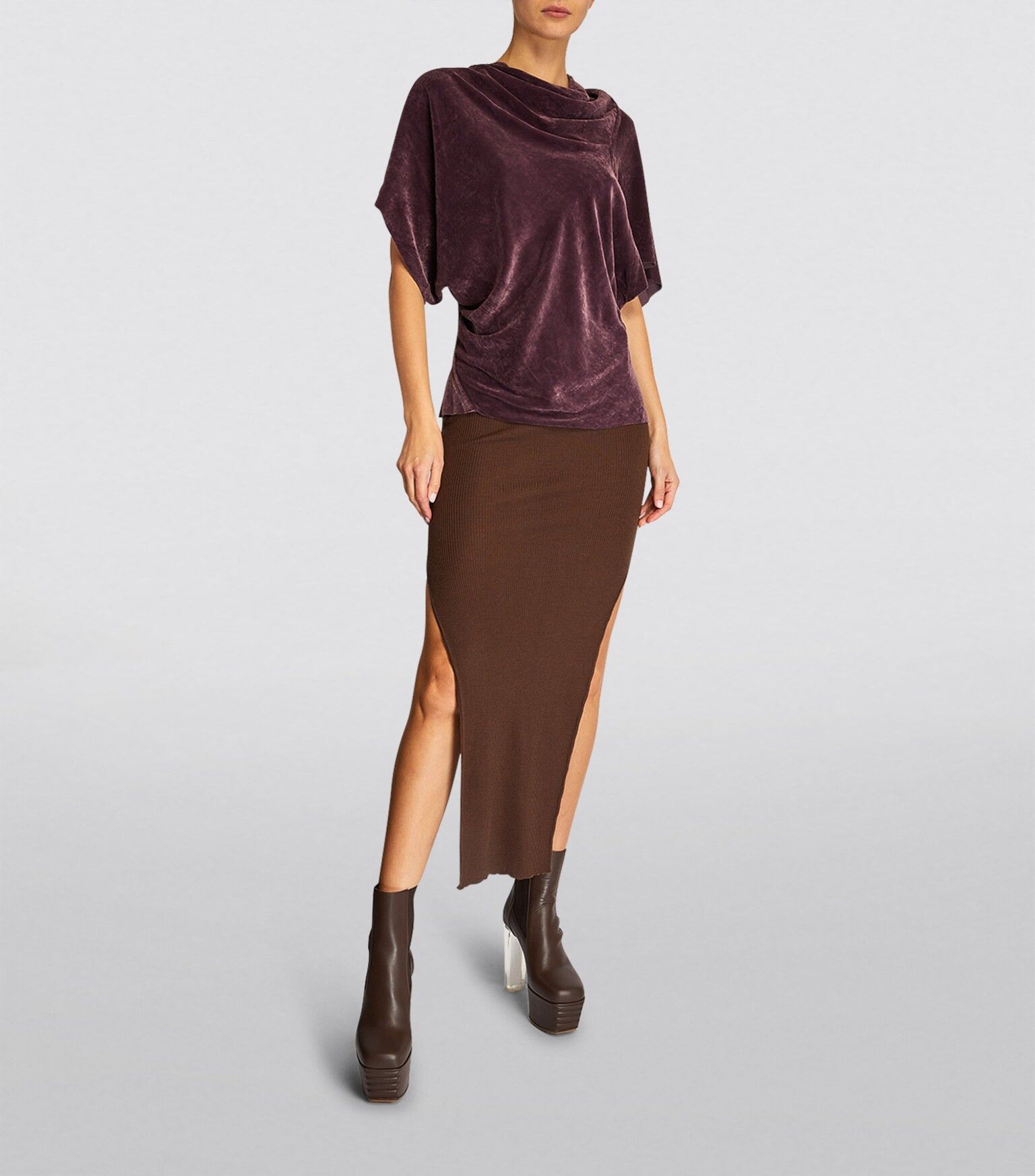 Rick Owens o1y0126 Ankle Boots in Chocolate Brown Size US 6 / IT 36 - 5 Thumbnail