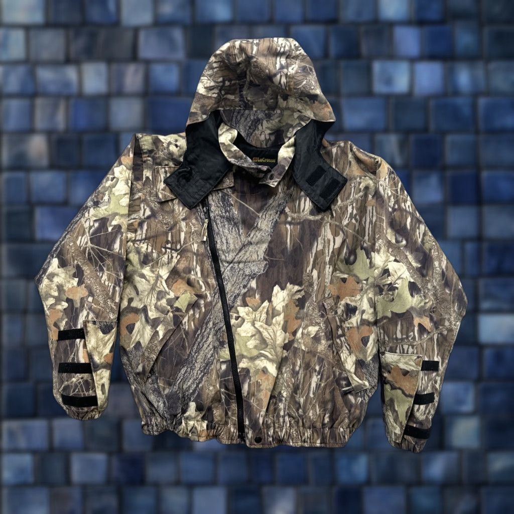 Vintage VINTAGE LaCrosse Mossy Oak Break Up Camp Zip Up Jacket in Mens Size Large Size US L / EU 52-54 / 3 - 1 Thumbnail