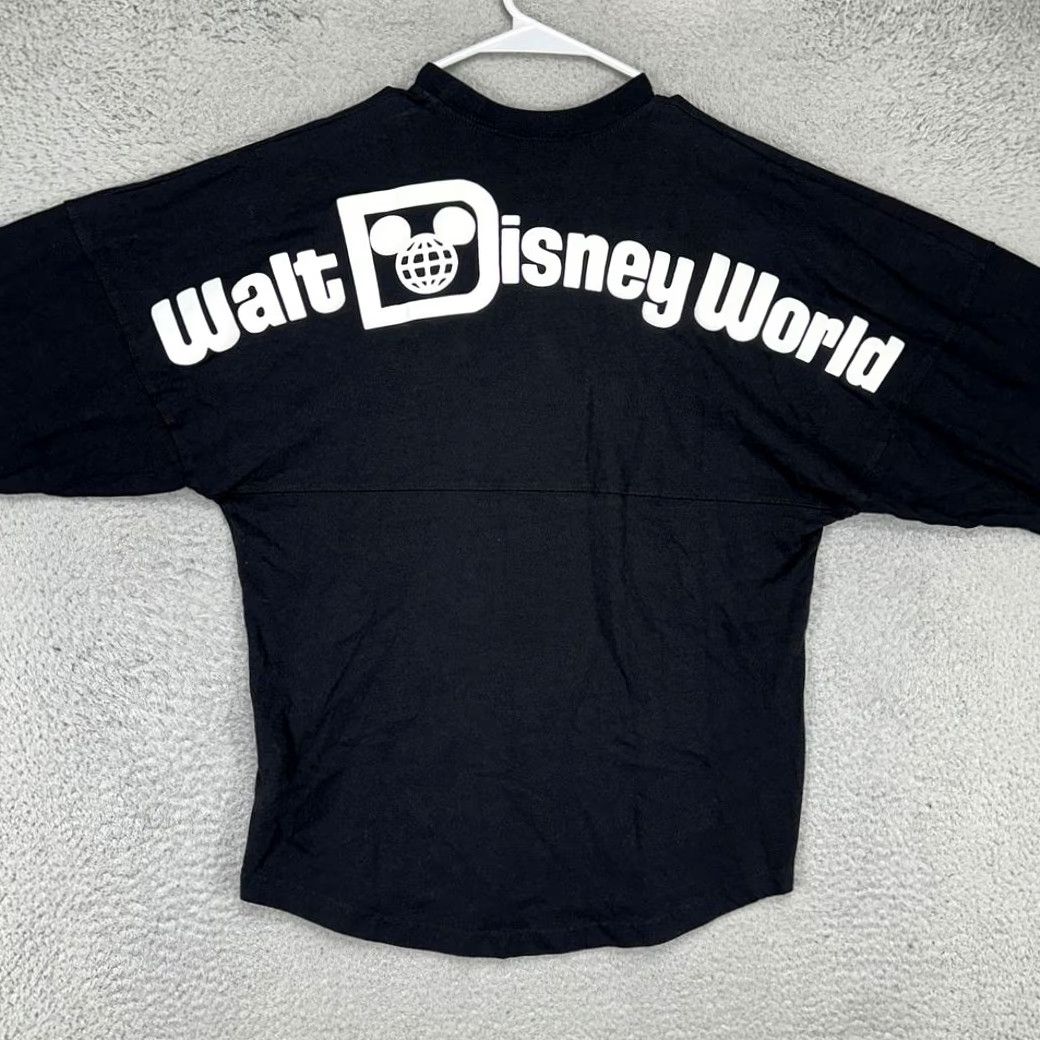 Disney VINTAGE Walt Disney World Spirit Jersey Sweatshirt Unisex XS Black Logo Pullover Crewneck Long Sleeve Graphic Print Size US XS / EU 42 / 0 - 3 Thumbnail