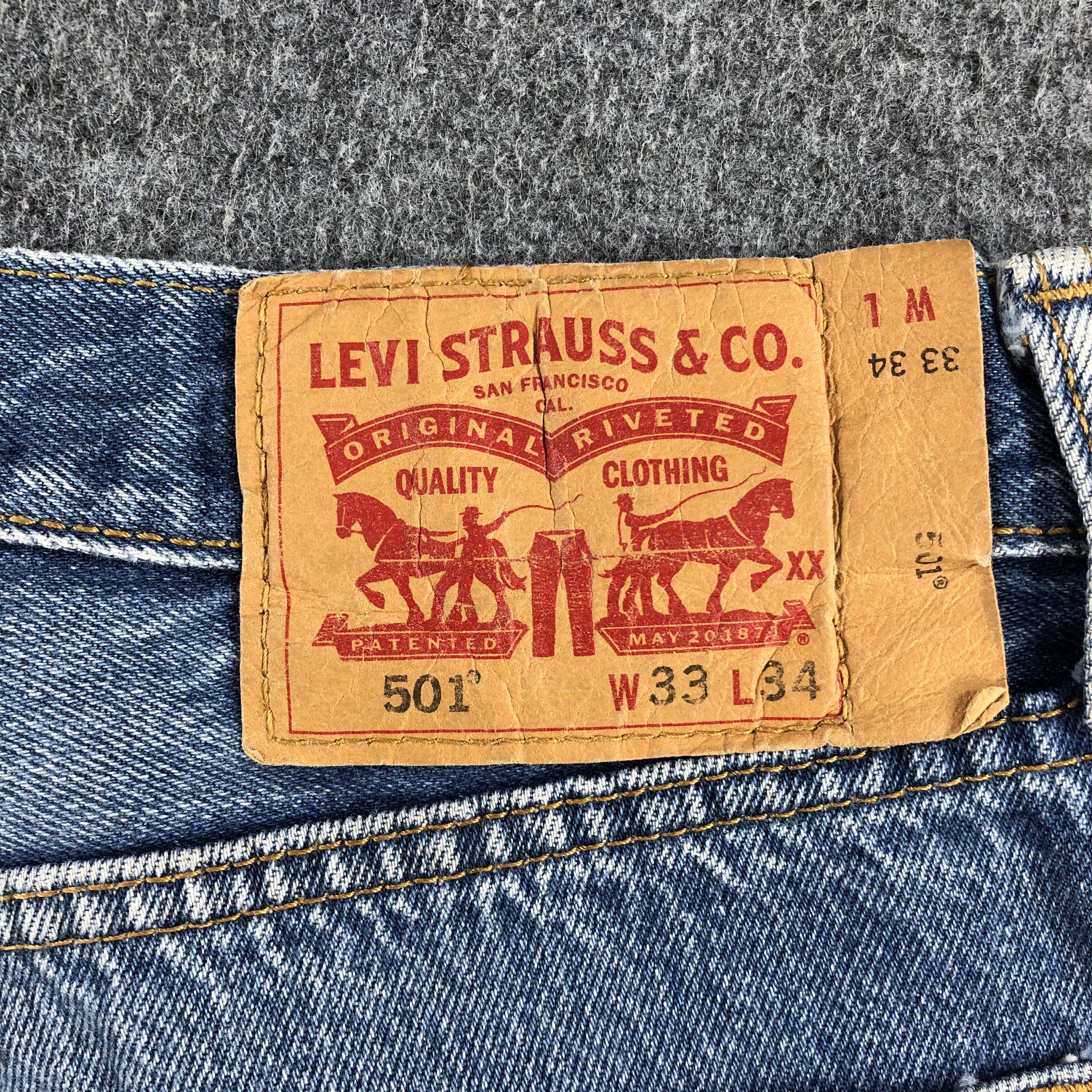 Levi's Vintage Blue Wash Levis 501 Jeans-J1544 Size US 31 - 5 Thumbnail