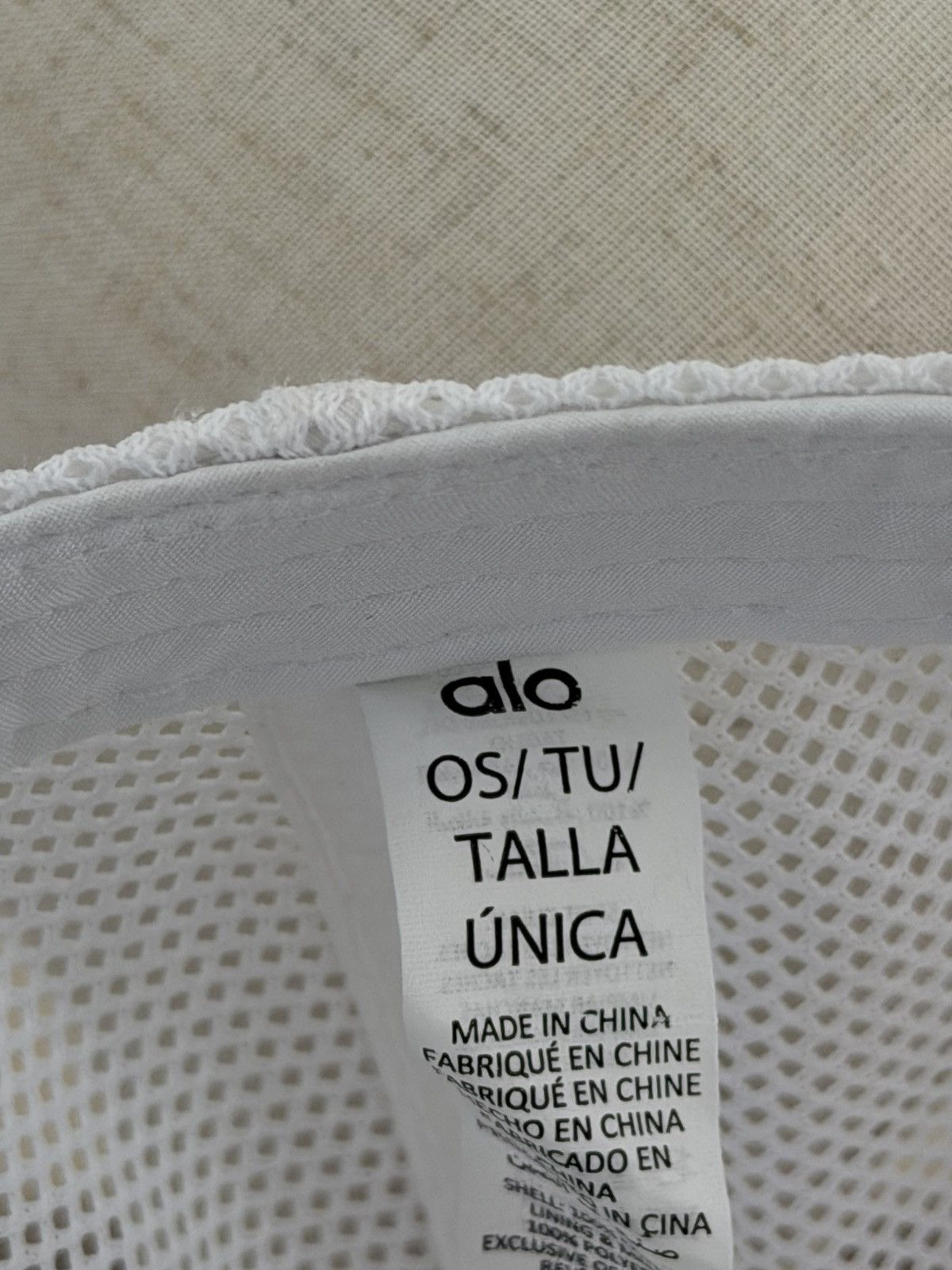 Alo District Trucker Hat - White - Retail $68 Size ONE SIZE - 4 Thumbnail