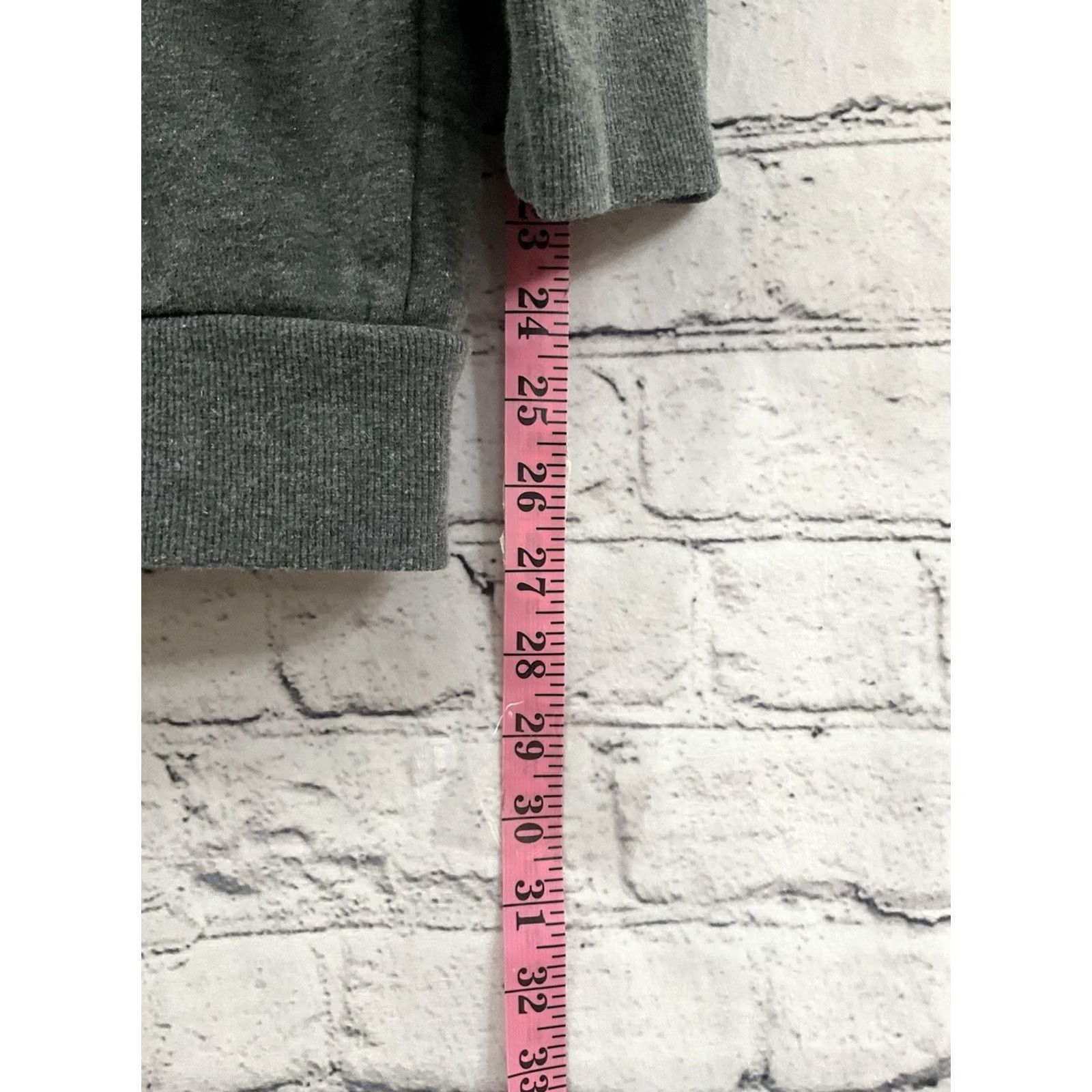 Tommy Hilfiger Tommy Hilfiger Sweatshirt Crew Neck Pullover Gray M Womens Regular Cotton-Polyester Fleece Long Pullover Activewear Size M / US 6-8 / IT 42-44 - 3 Thumbnail