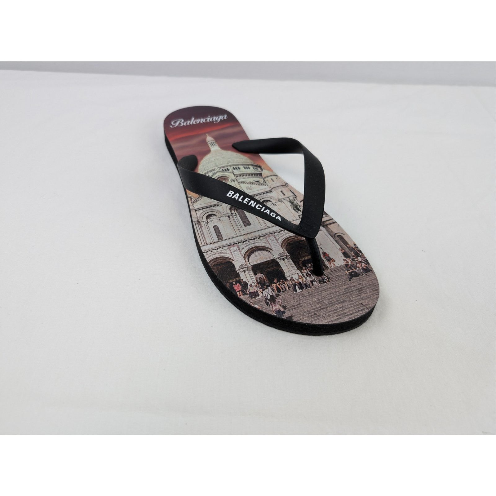 Balenciaga o1rshd1 Q:2 / Souvenir Thong TPU Monument Print Slipper Size US 9 / EU 42 - 3 Thumbnail