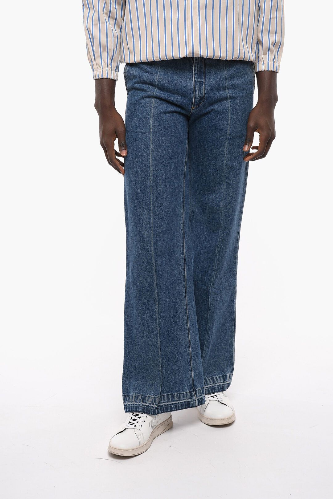image of Valentino Og1Mm1223 Denim In Blue, Men's (Size 32)