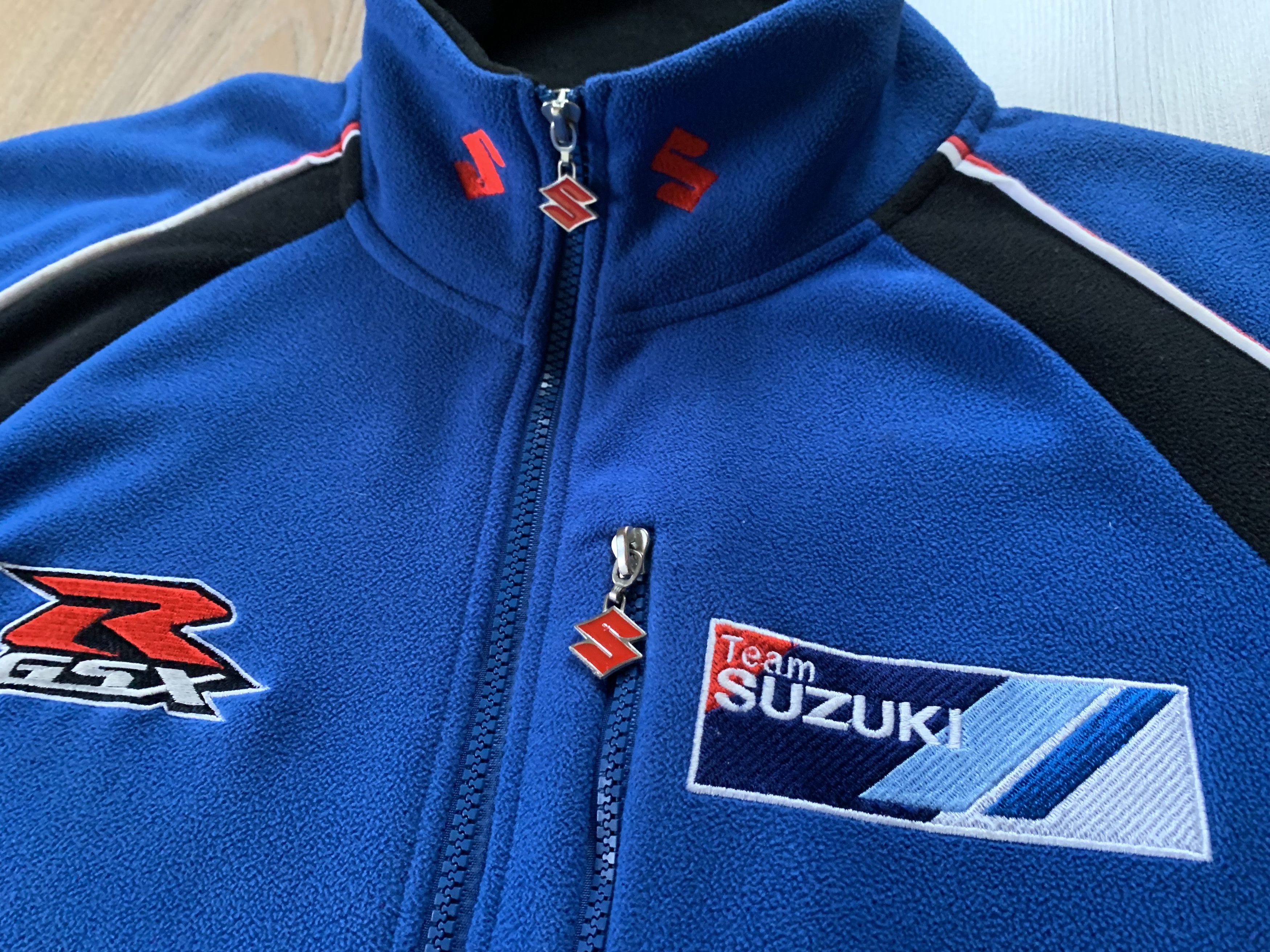 Vintage Vintage Suzuki Team GSX-R Fleece Full Zip Jacket Size US S / EU 44-46 / 1 - 5 Thumbnail