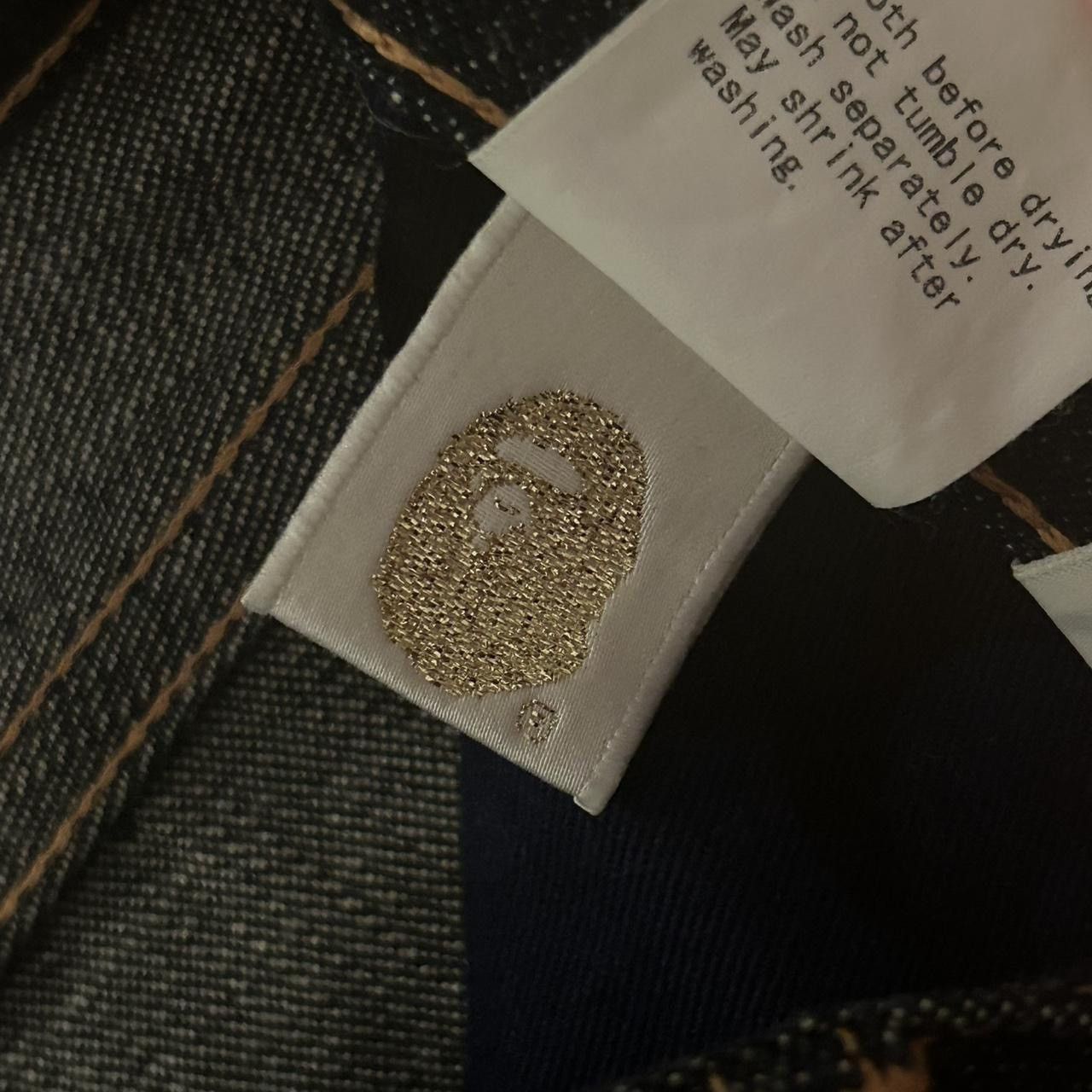 Bape × Nigo Bape Dark Wash Baby Milo Denim Jeans Size US 37 - 8 Thumbnail