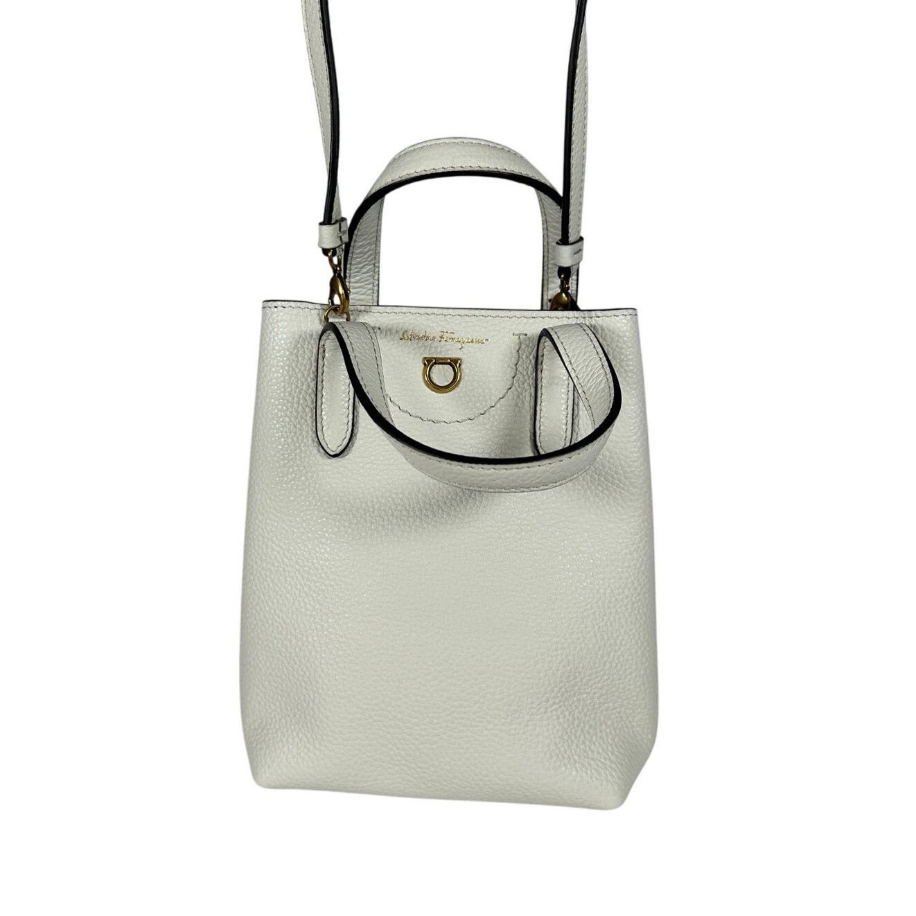 Salvatore Ferragamo SALVATORE FERRAGAMO Gancini Leather Mini Crossbody Bag White Size ONE SIZE - 5 Thumbnail