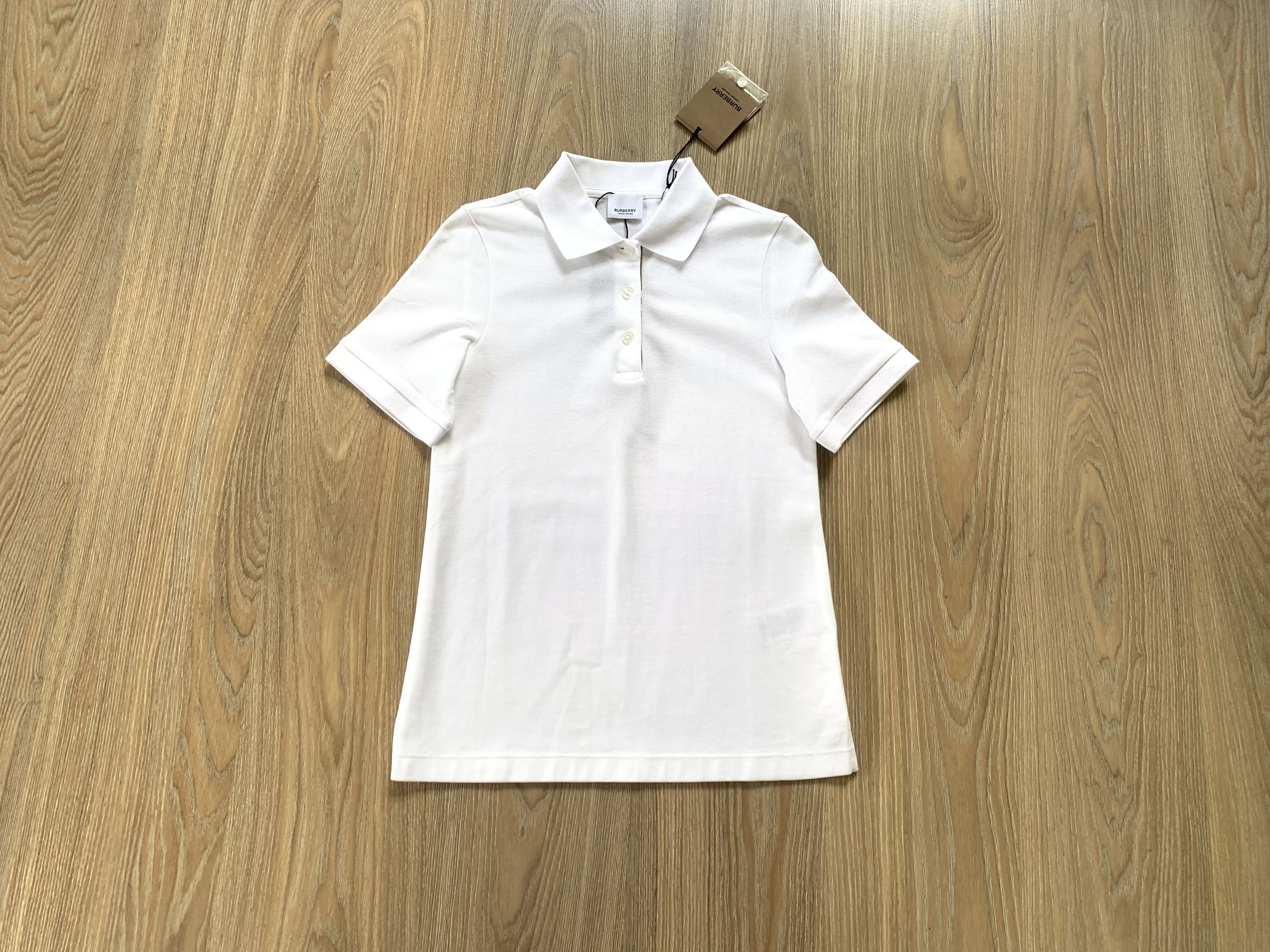 Burberry Burberry Malleco Womens White Cotton Polo Size XS / US 0-2 / IT 36-38 - 1 Thumbnail