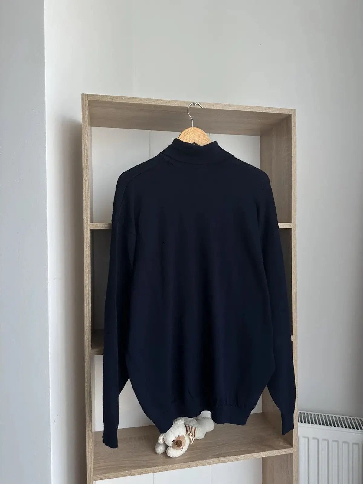 Lacoste Vintage Lacoste Sweater Turtleneck Blue Big Logo Size US M / EU 48-50 / 2 - 8 Thumbnail