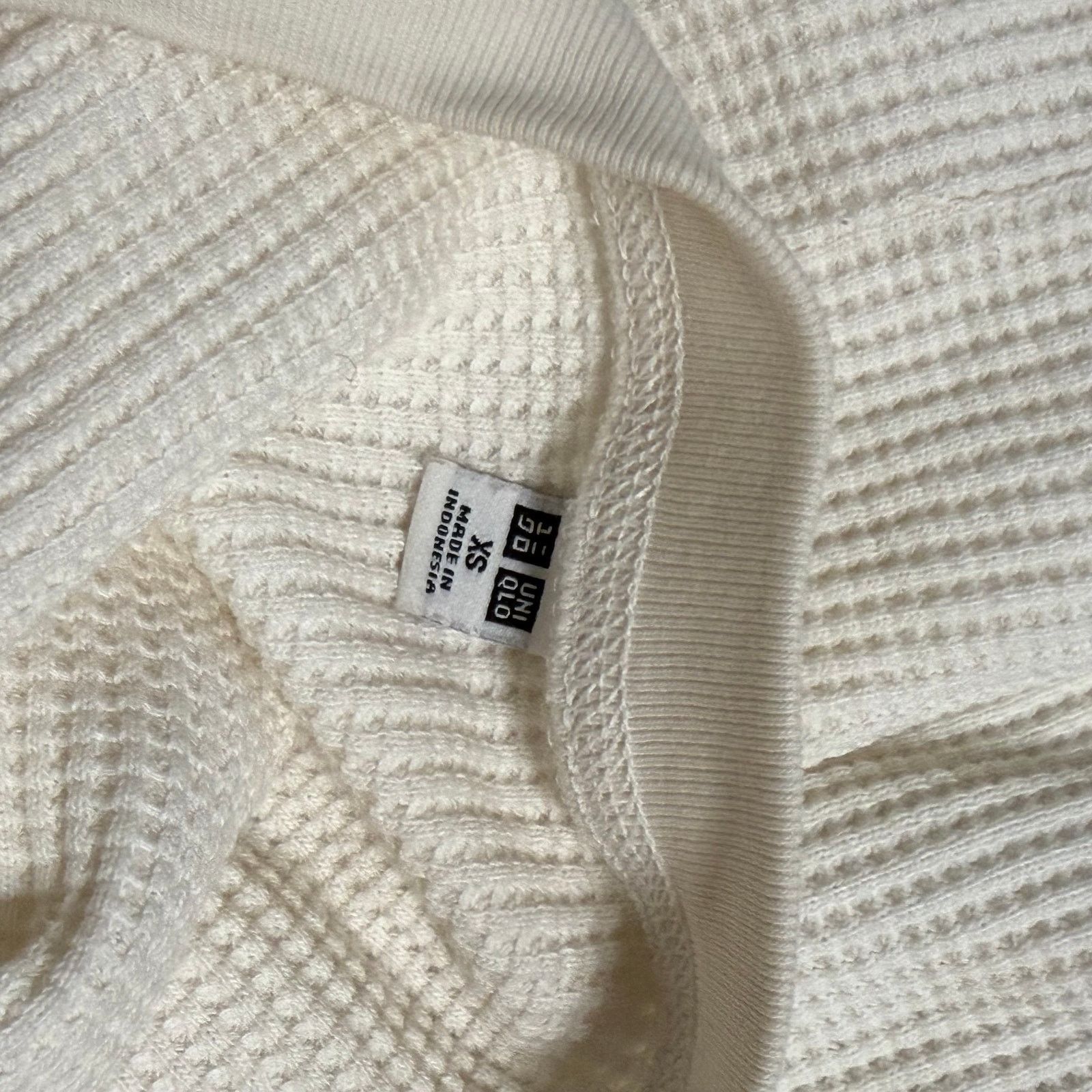 Uniqlo Uniqlo Waffle Long Sleeve Top | Sz XS Size XS / US 0-2 / IT 36-38 - 6 Thumbnail