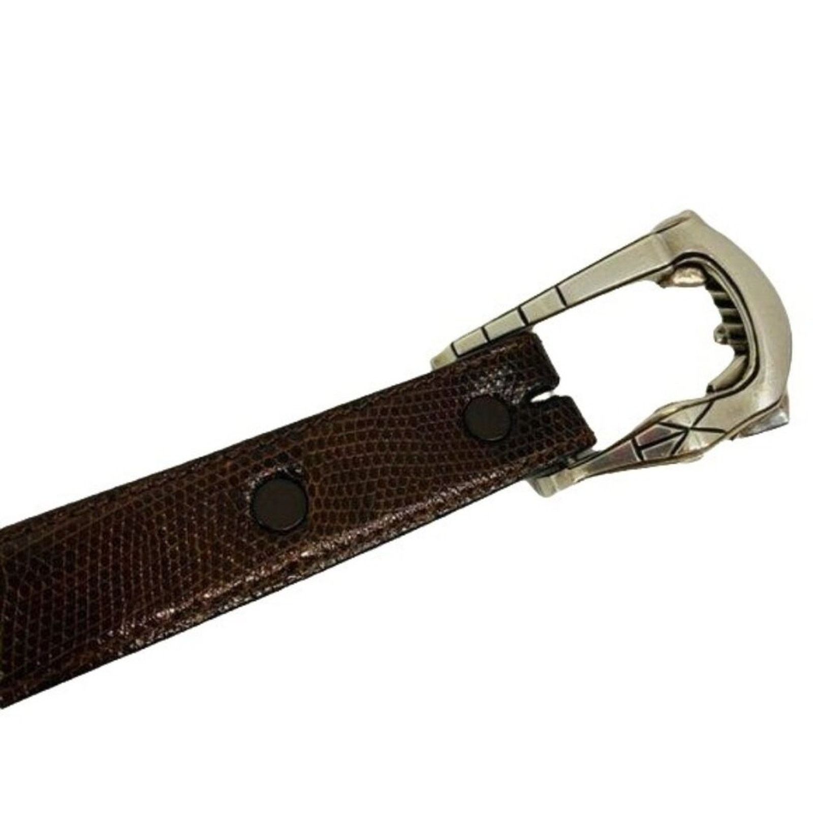 Kieselstein-Cord Barry Kieselstein Cord Stylized Silver Alligator Buckle Size ONE SIZE - 15 Thumbnail