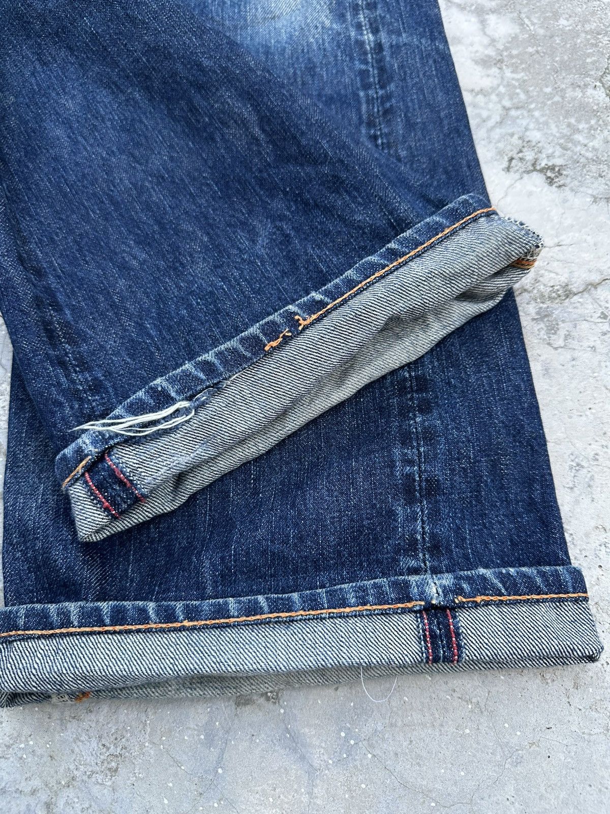 45rpm R by 45Rpm Indigo Blue Selvedge Denim Jeans Size US 31 - 12 Thumbnail