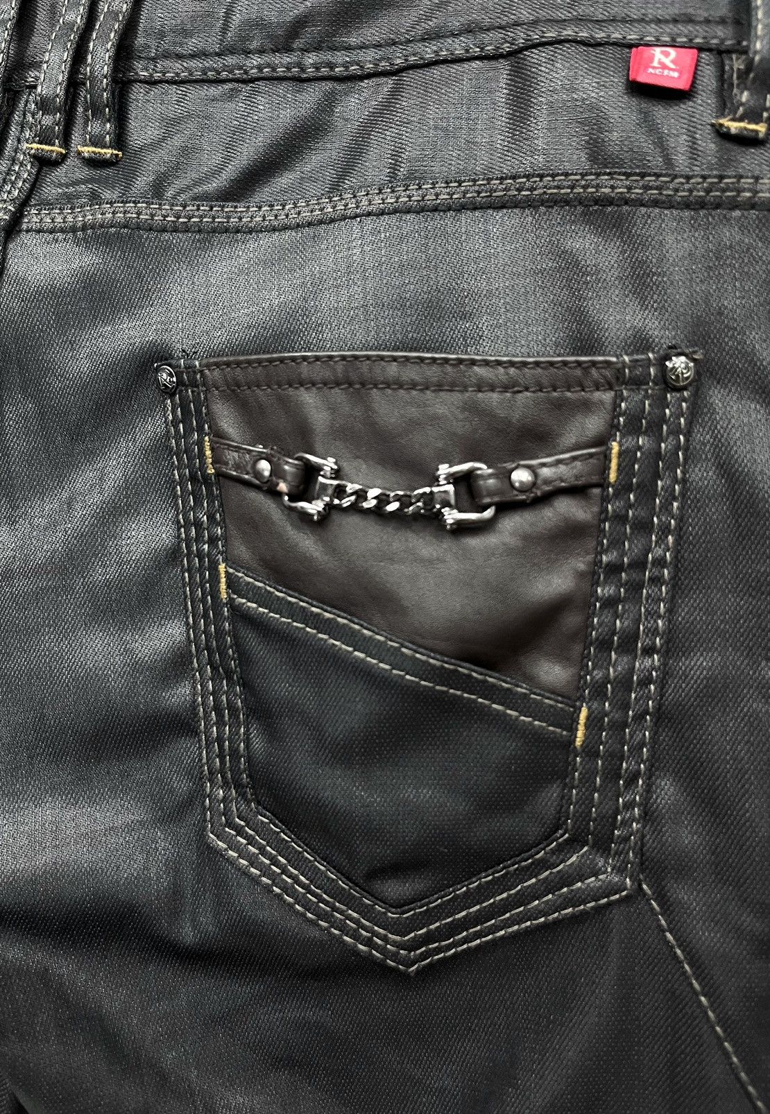 Nicole Club 🔥VERY RARE🔥RIELABO NCFM Waxed Cotton Pants Size 32" / US 10 / IT 46 - 9 Thumbnail