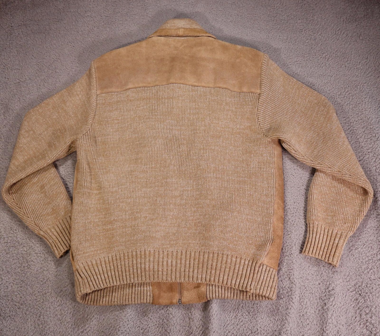 Other Alan Stuart Jacket split leather suede zip beige men xl vtg Size US XL / EU 56 / 4 - 8 Thumbnail