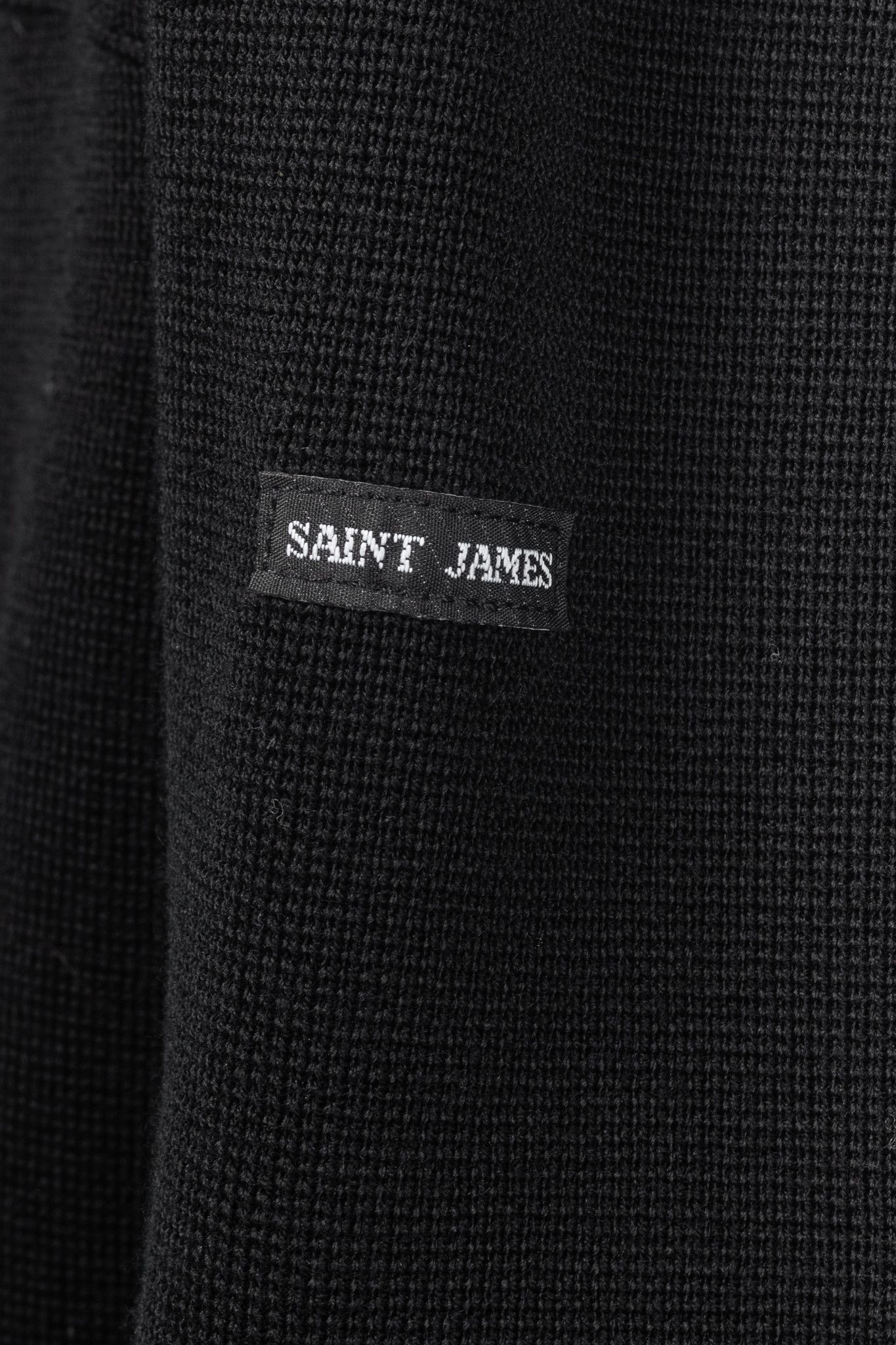 Saint James Saint James Black Wool Collared Cardigan Size L / US 10 / IT 46 - 6 Thumbnail