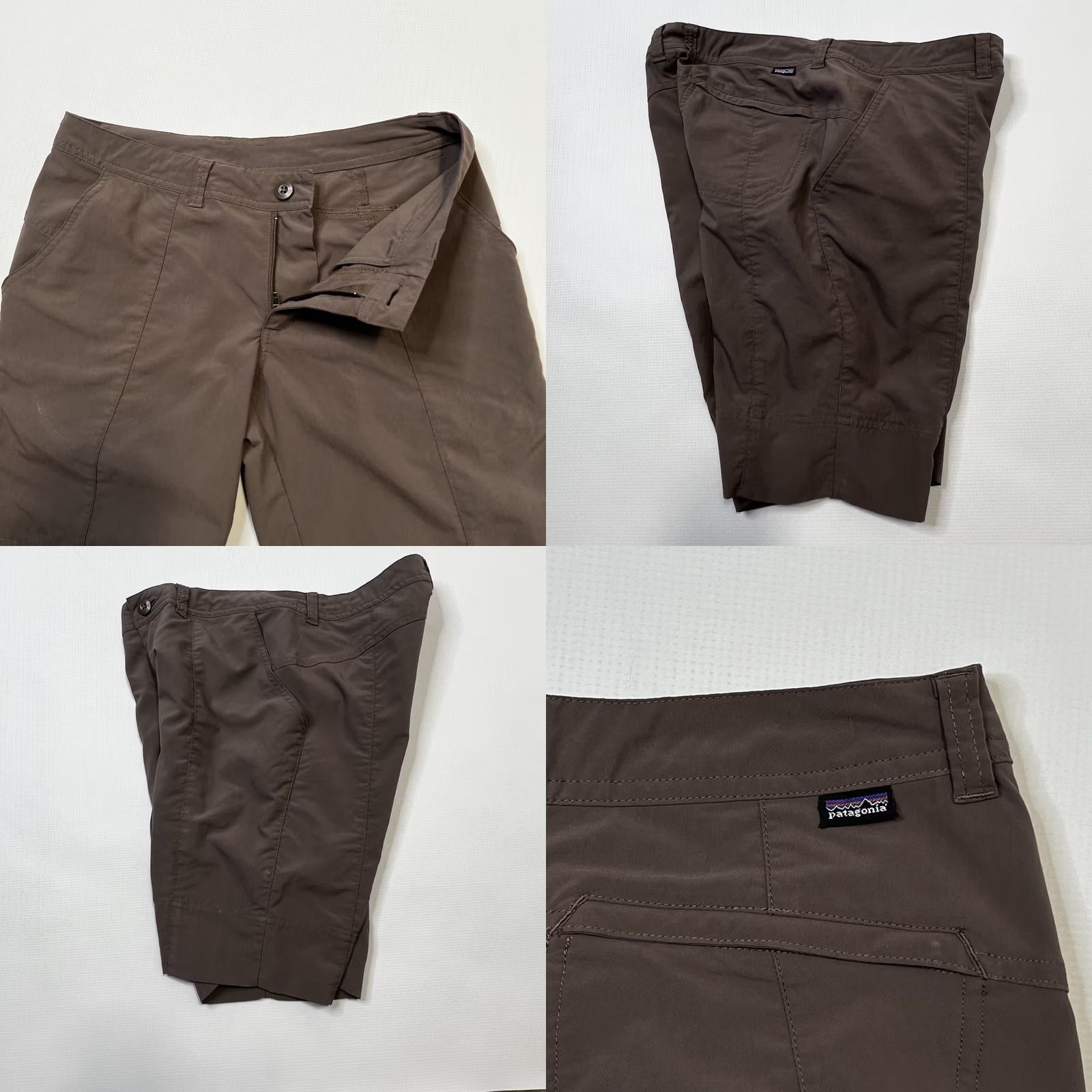 Patagonia Patagonia Bermuda Shorts Greenish Brown Women’s Sz 4 Lightweight Nylon Polyester Pockets Logo Activewear Casual Outdoor Size 27" / US 4 / IT 40 - 8 Thumbnail