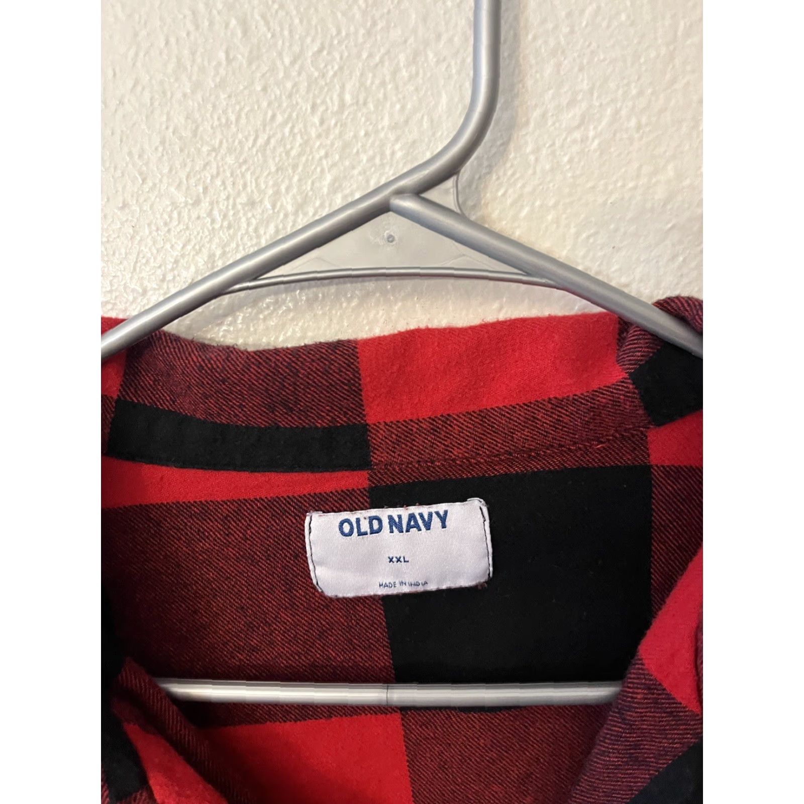 Old Navy OLD NAVY Pajama Top Shirt Long Sleeve Collared Button Down Plaid Red Black 2XL Women Sleepwear Holiday Fall Winter Vintage: No Size XXL / US 16-18 / IT 52-54 - 3 Thumbnail