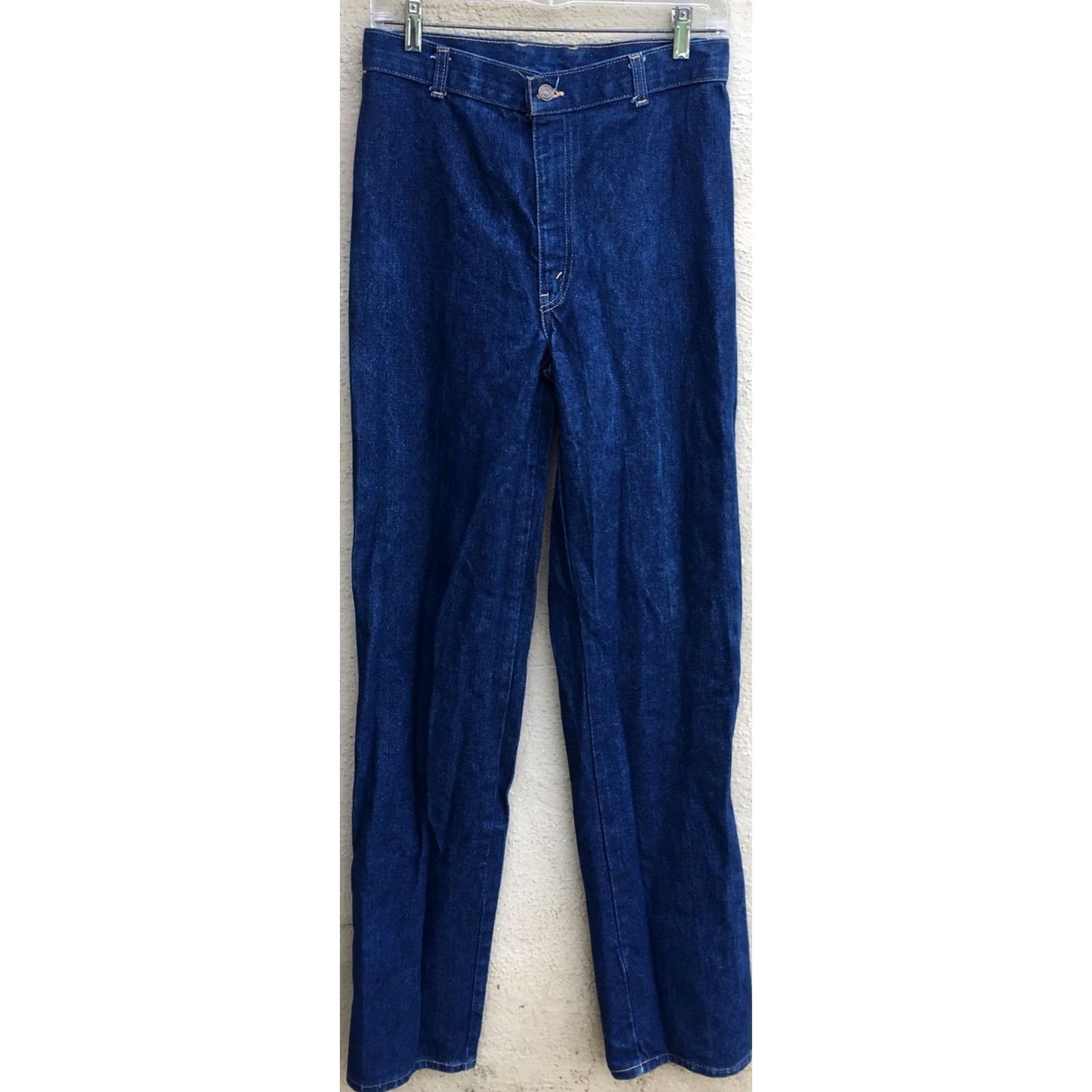 Vintage VINTAGE Scharfex Jeans High Waist 70s 1980s 29 in Waist Denim Blue 1970s 1980s Hippy Mens Womens Boys Girls Jeans Sharfex Size 29" - 5 Thumbnail