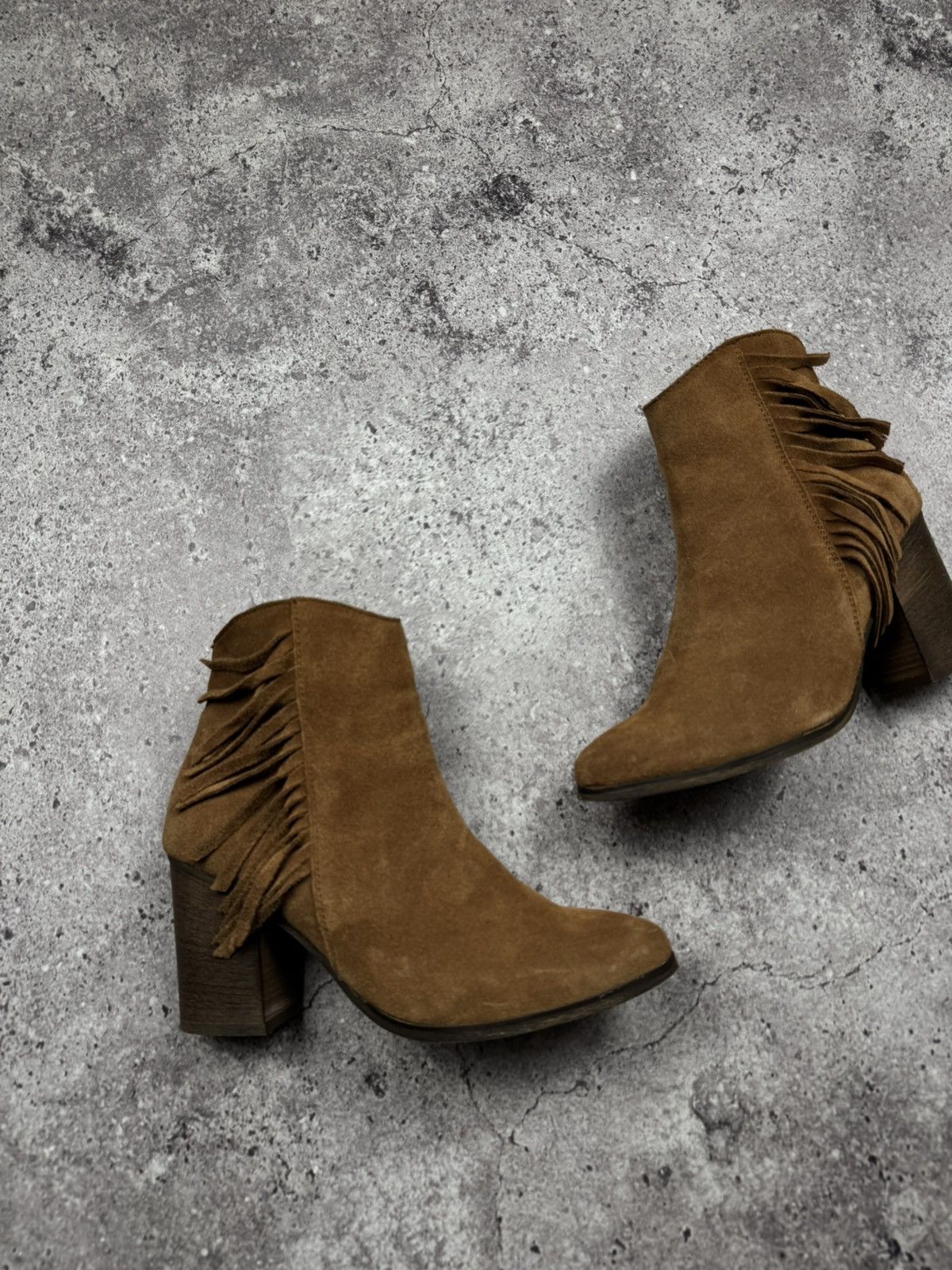 A.S.98 A.S.98 Style Western Leather/Suede Fringe CowBoy Boots Y2K Size US 7 / IT 37 - 2 Thumbnail