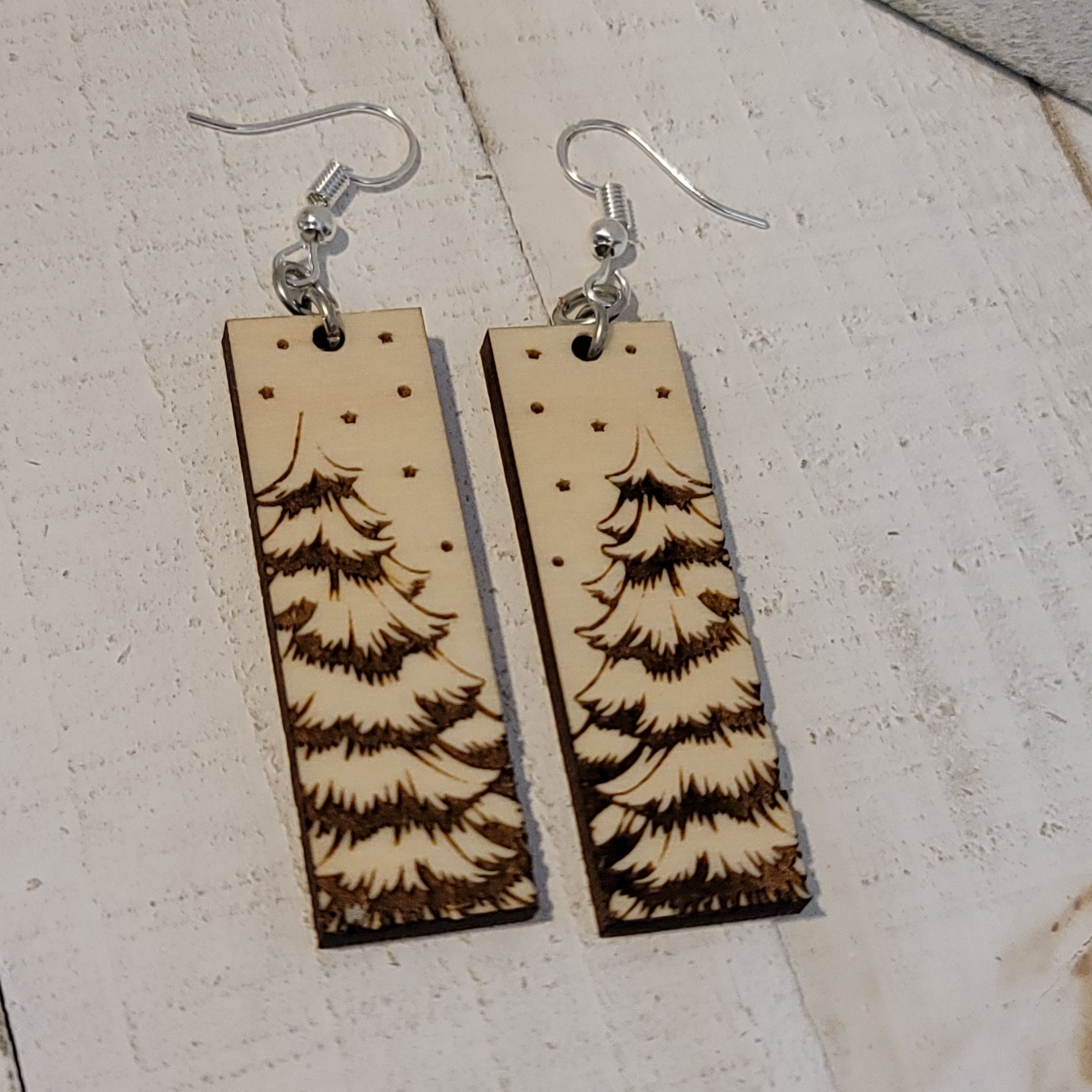 Handmade Christmas Tree Dangle Earrings Size ONE SIZE - 4 Thumbnail