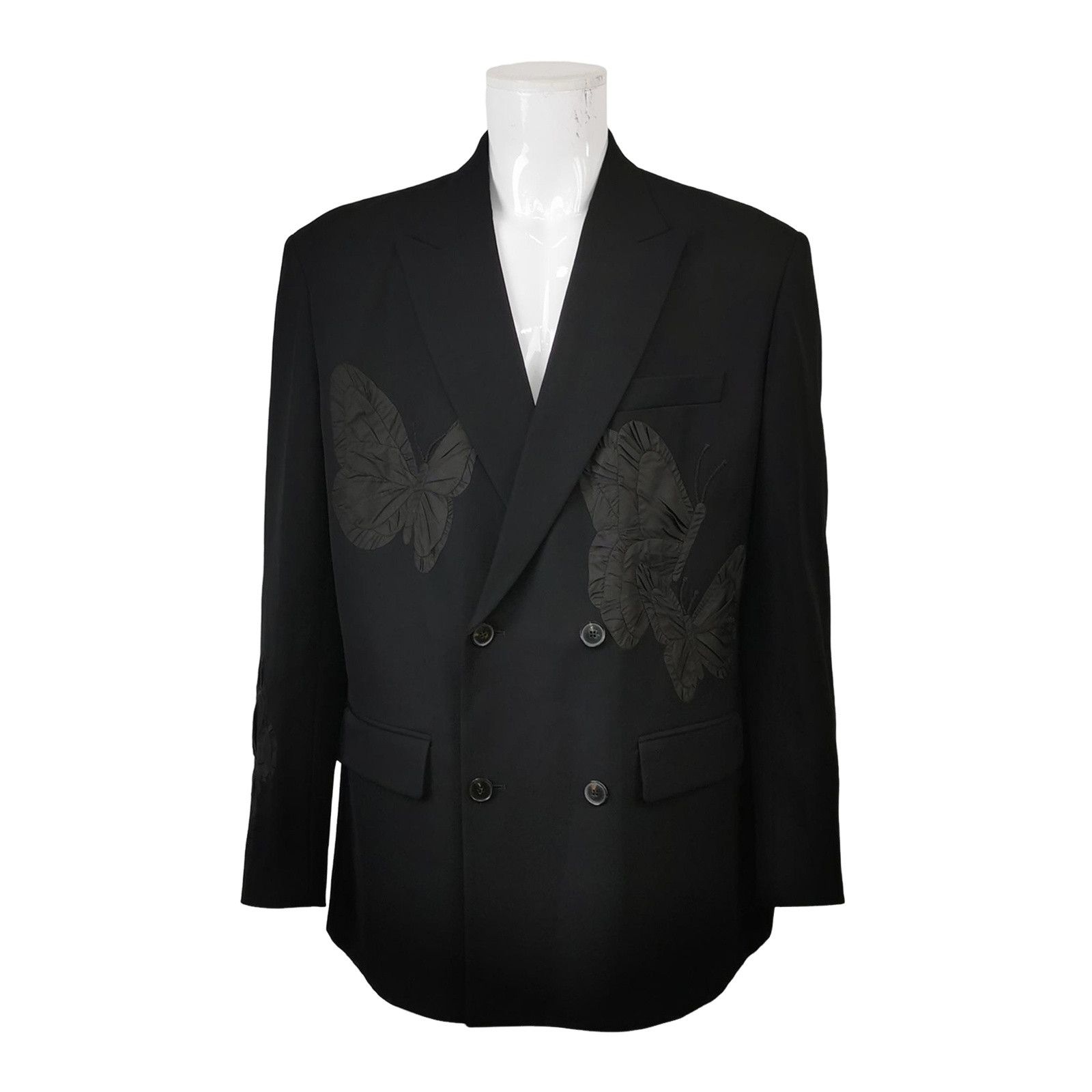 Valentino Valentino Butterfly Embroidered Wool Blazer 44L Size 44L - 1 Thumbnail