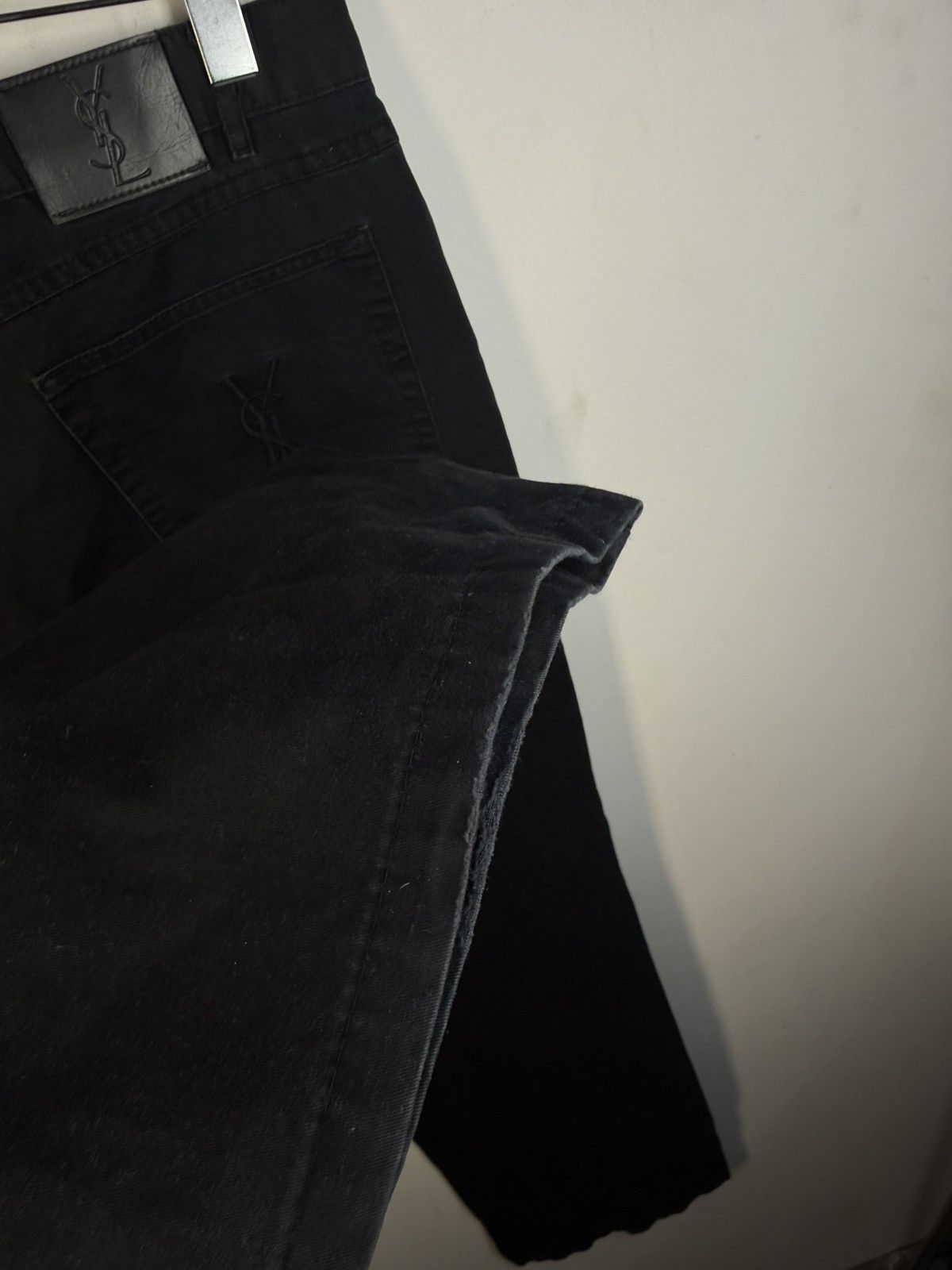 Yves Saint Laurent 36x30 YSL Jeans Black Denim Pants Casual Old Money Size US 36 / EU 52 - 24 Thumbnail