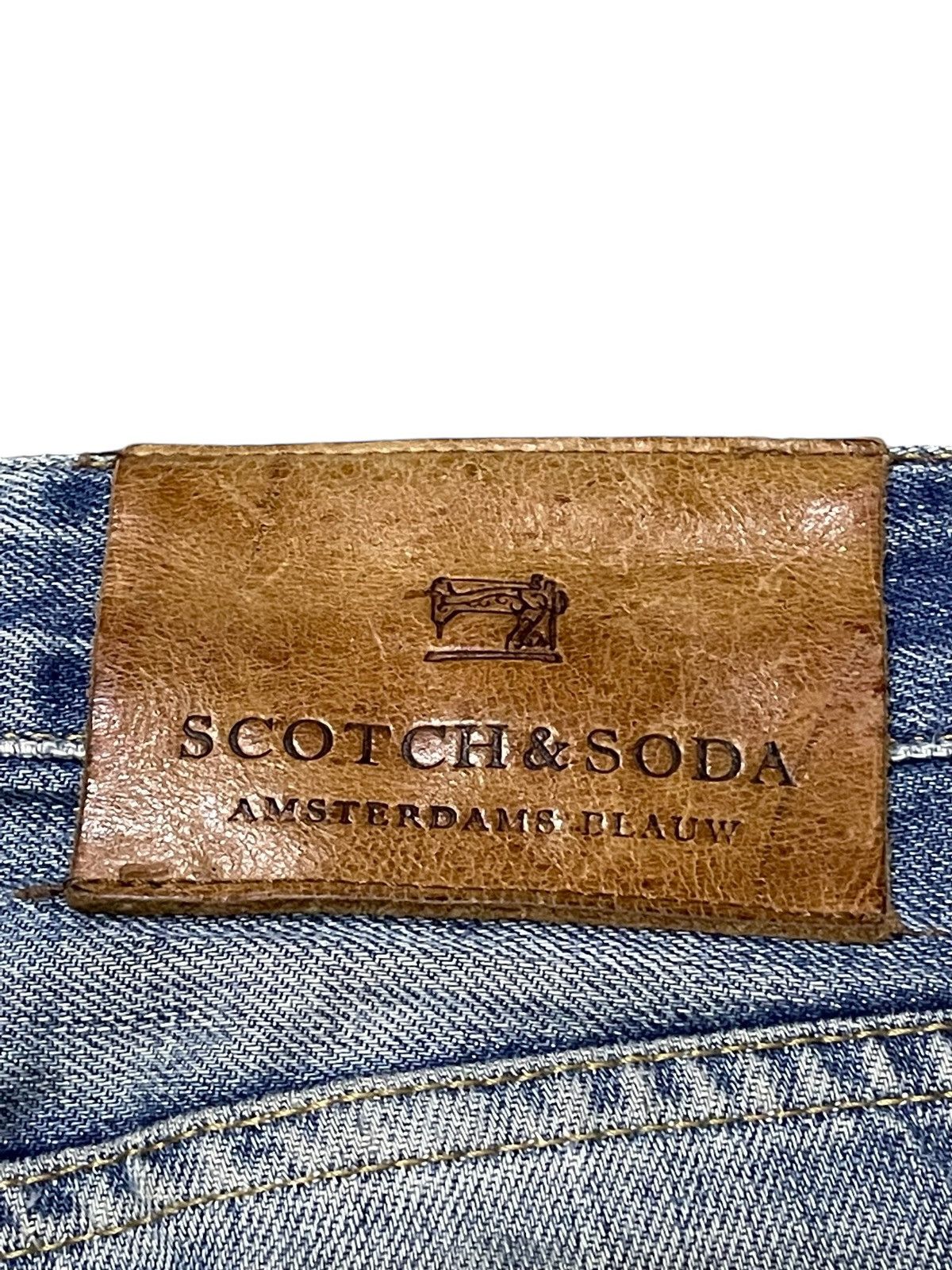 Hysteric Glamour × Scotch & Soda Scotch & Soda Distressed Repaired Heavy Stitched Jeans Size US 30 / EU 46 - 19 Thumbnail