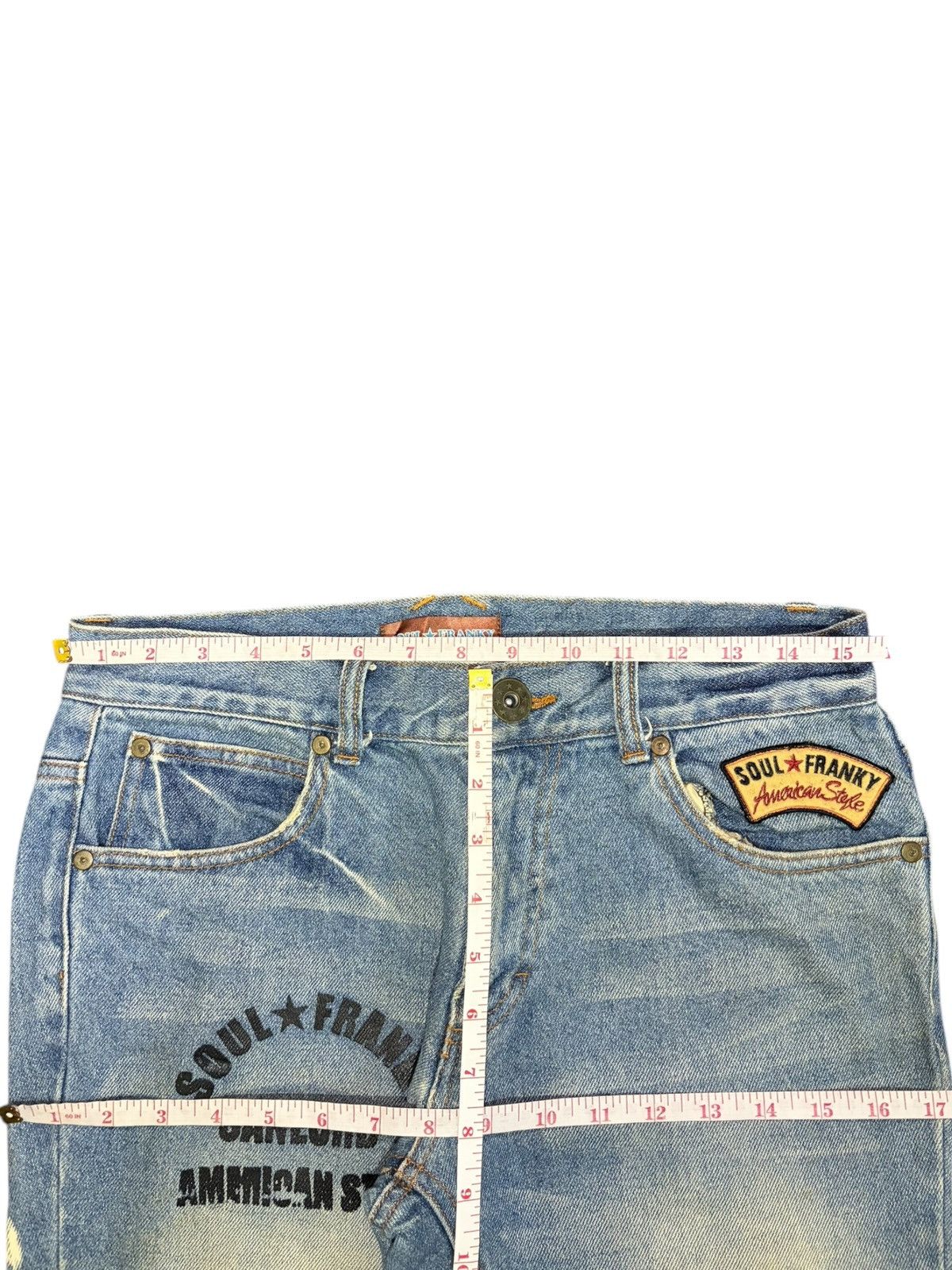 Ksubi Vintage Japanese Brand Bleached Distressed Jeans Size 31" - 6 Thumbnail