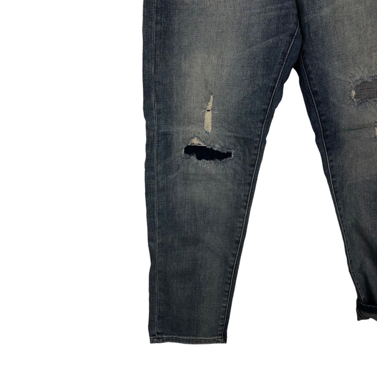 Japanese Brand 🔥RARE STRAIGHT CUT DISTRESSED DENIM JEANS UNIQLO JAPAN Size US 30 / EU 46 - 9 Thumbnail