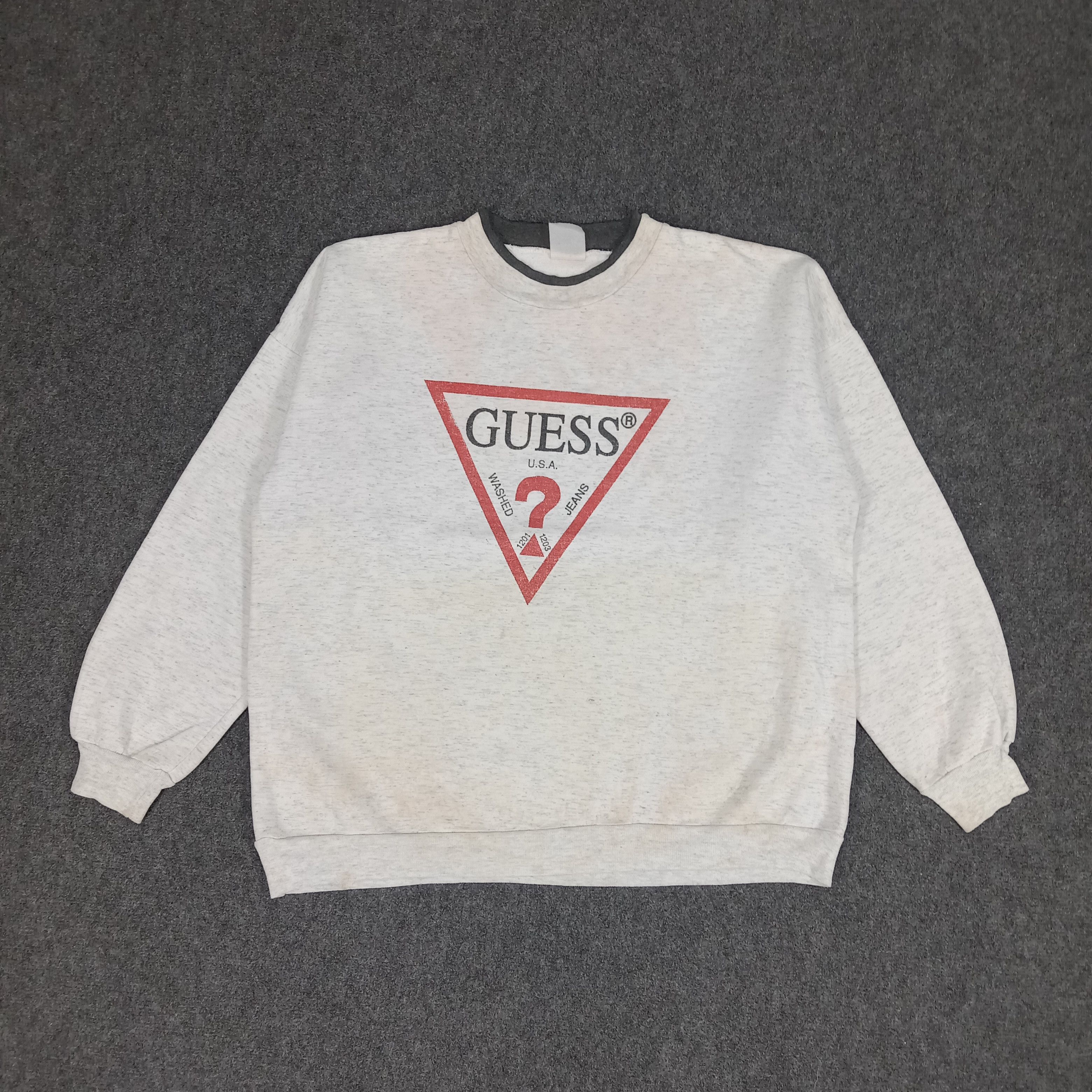 Guess × Vintage Guess American Brand Center Logo Sweatshirt Size US XL / EU 56 / 4 - 1 Thumbnail