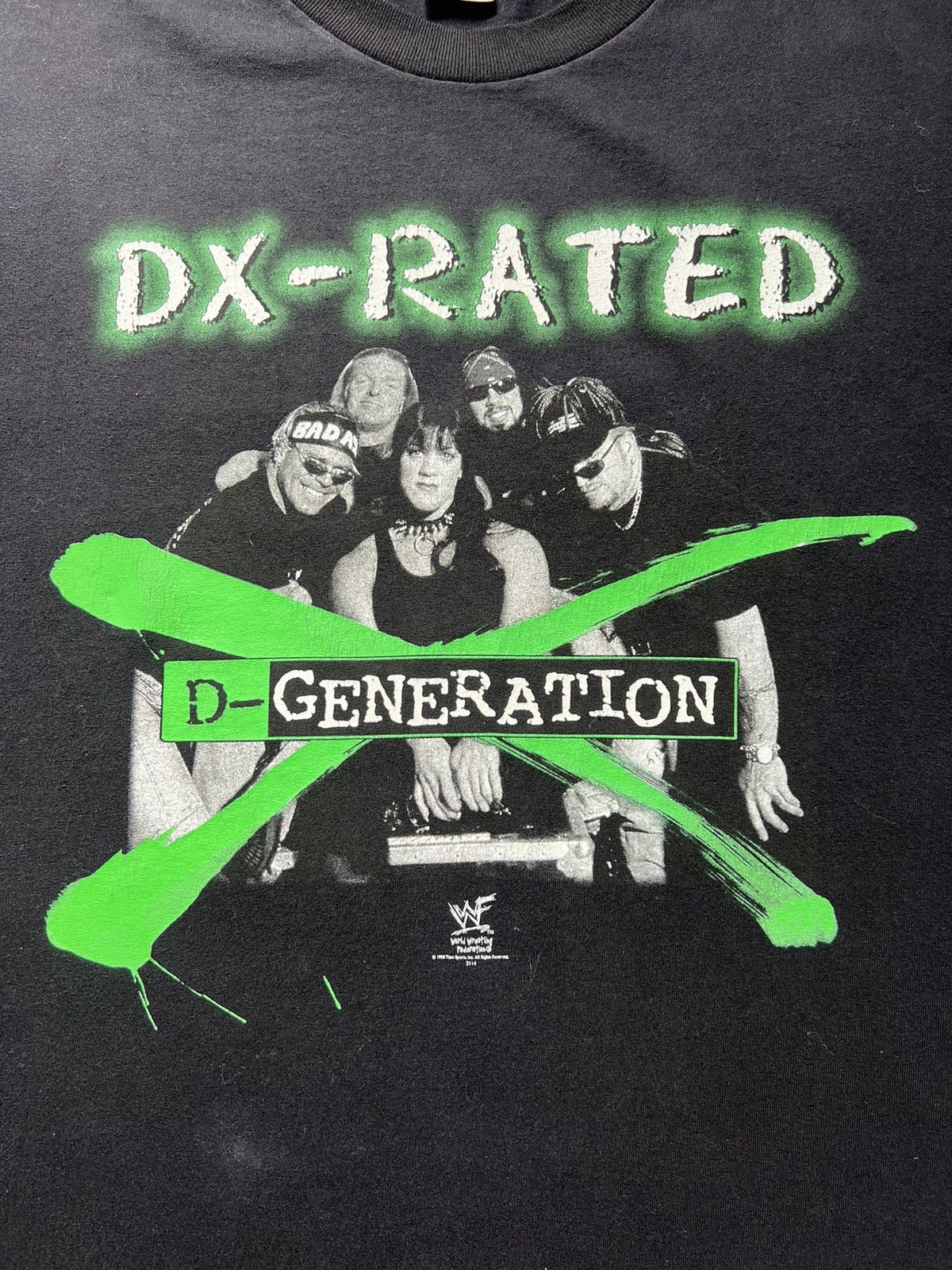 Vintage × WWF VINTAGE WWF “1998 DX-RATED” T-SHIRT BLACK SIZE LARGE Size US L / EU 52-54 / 3 - 2 Thumbnail