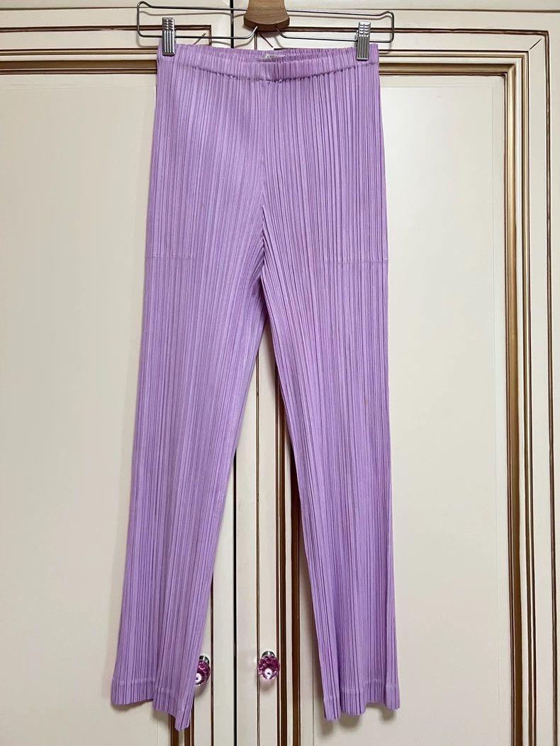 Issey Miyake Issey Miyake size:3 Purple pleated pants Size 42" / US 20 - 1 Thumbnail