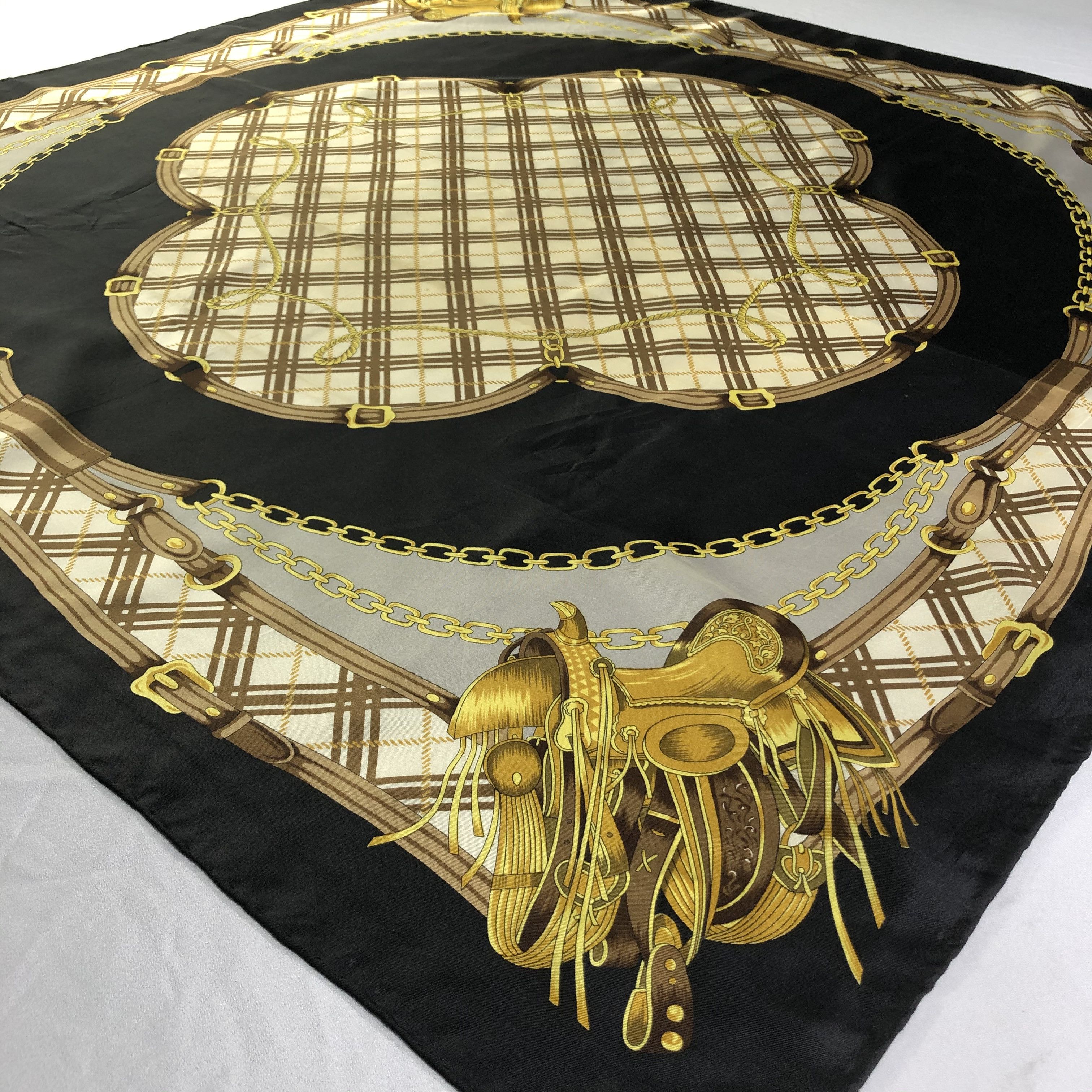 Vintage Vintage Silk Scarf Size ONE SIZE - 4 Thumbnail