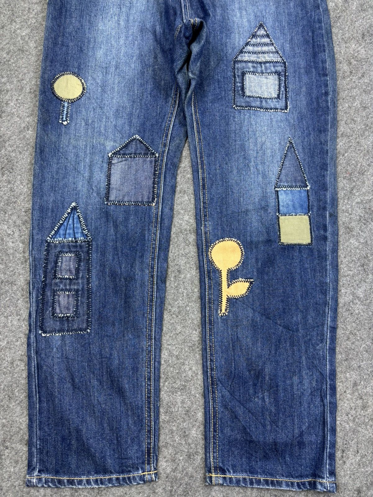 Ne-Net Nenet Issey Miyake Patchwork Soft Denim F770 Size US 29 - 4 Thumbnail