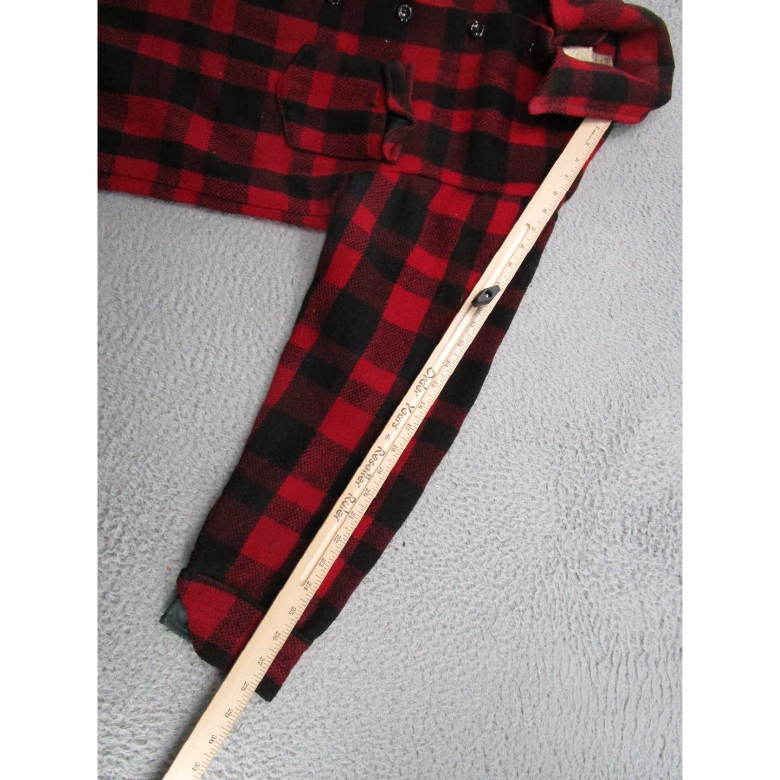 Vintage VINTAGE Stagway Wool Buffalo Plaid Mackinaw Hunting Jacket Canada Button Up READ Size US S / EU 44-46 / 1 - 7 Thumbnail