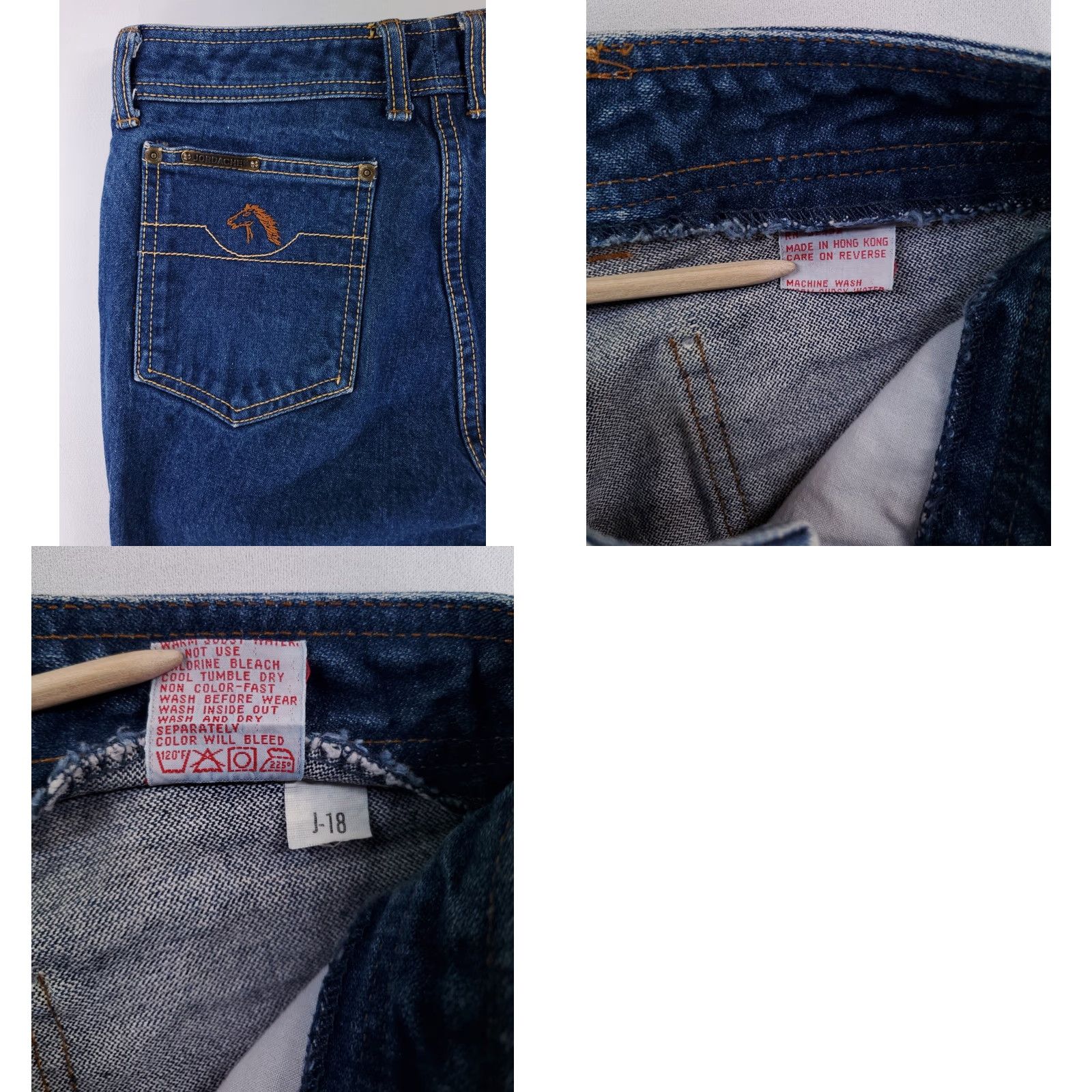 Jordache Jordache Jeans Women 28 Blue VTG 80s High Rise Horse Head Bootcut 28 x 31.5 Size 28" / US 6 / IT 42 - 9 Thumbnail