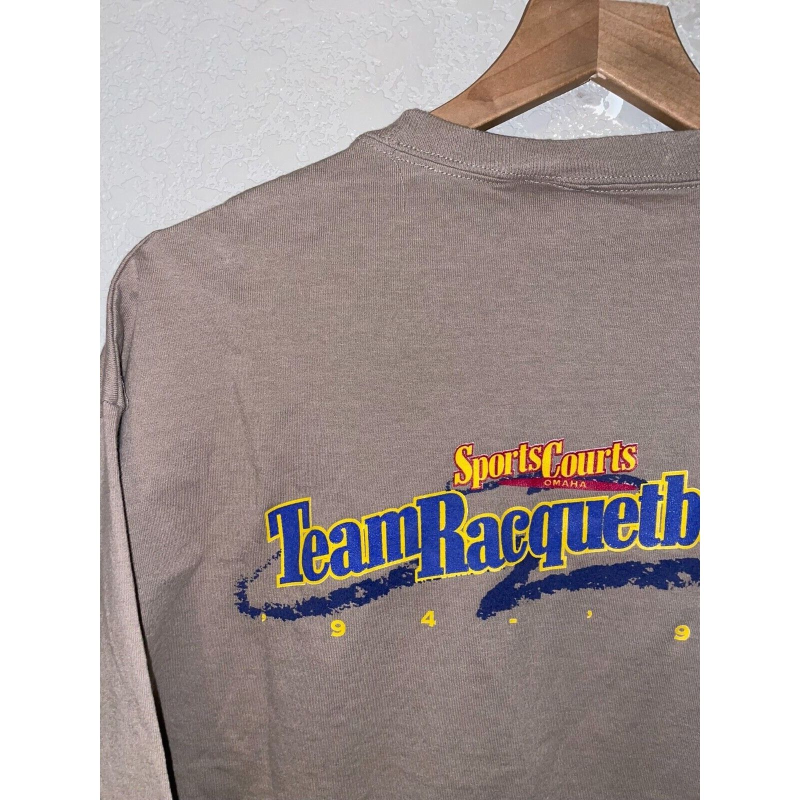 Anvil Vintage Racquetball Shirt Sports Courts 94-95 Tee 90s 1995 L Size US L / EU 52-54 / 3 - 7 Thumbnail