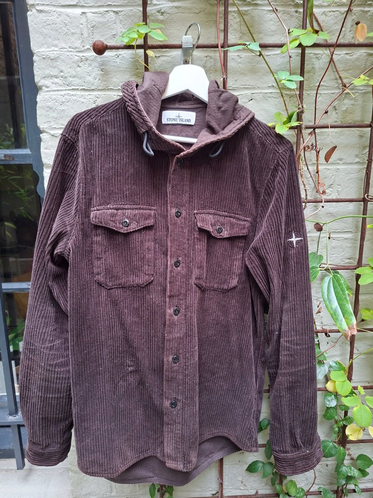 Stone Island Corduroy Hooded Jacket Size US M / EU 48-50 / 2 - 1 Thumbnail