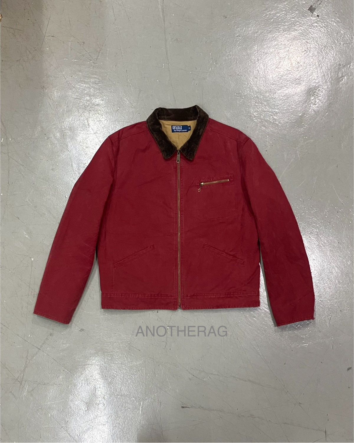 image of Polo Ralph Laurent Detroit Padded Jacket in Red, Men's (Size XL)