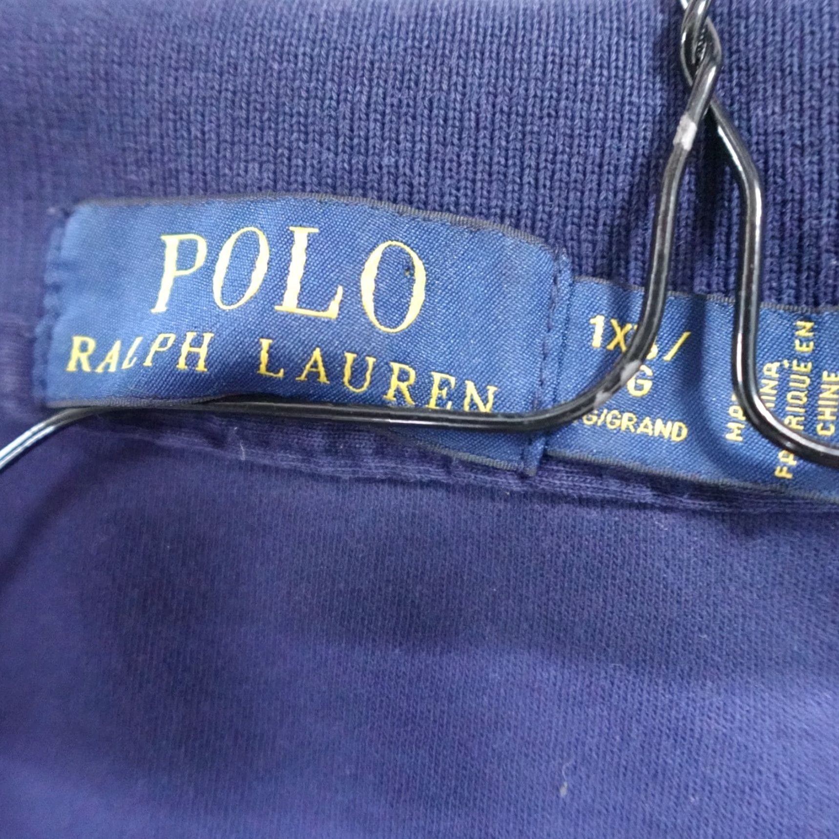 Polo Ralph Lauren Polo Ralph Lauren Polo Shirt 1XB Blue Jersey Knit Solid Size US XL / EU 56 / 4 - 2 Thumbnail