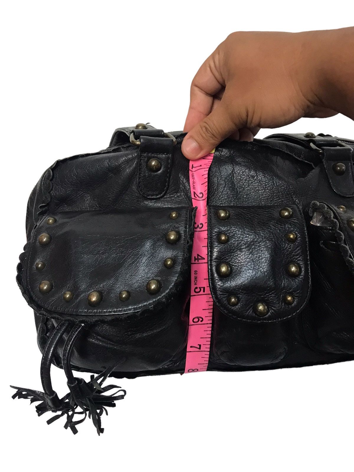 14th Addiction × If Six Was Nine × KMRii Ban Leather Bag Size ONE SIZE - 8 Thumbnail