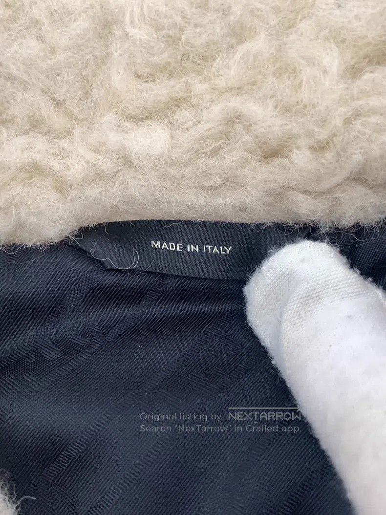 Fendi Fendi Khaki Teddy Alpaca Wool Notched Collar Zip-Up Long S Size US M / EU 48-50 / 2 - 6 Thumbnail