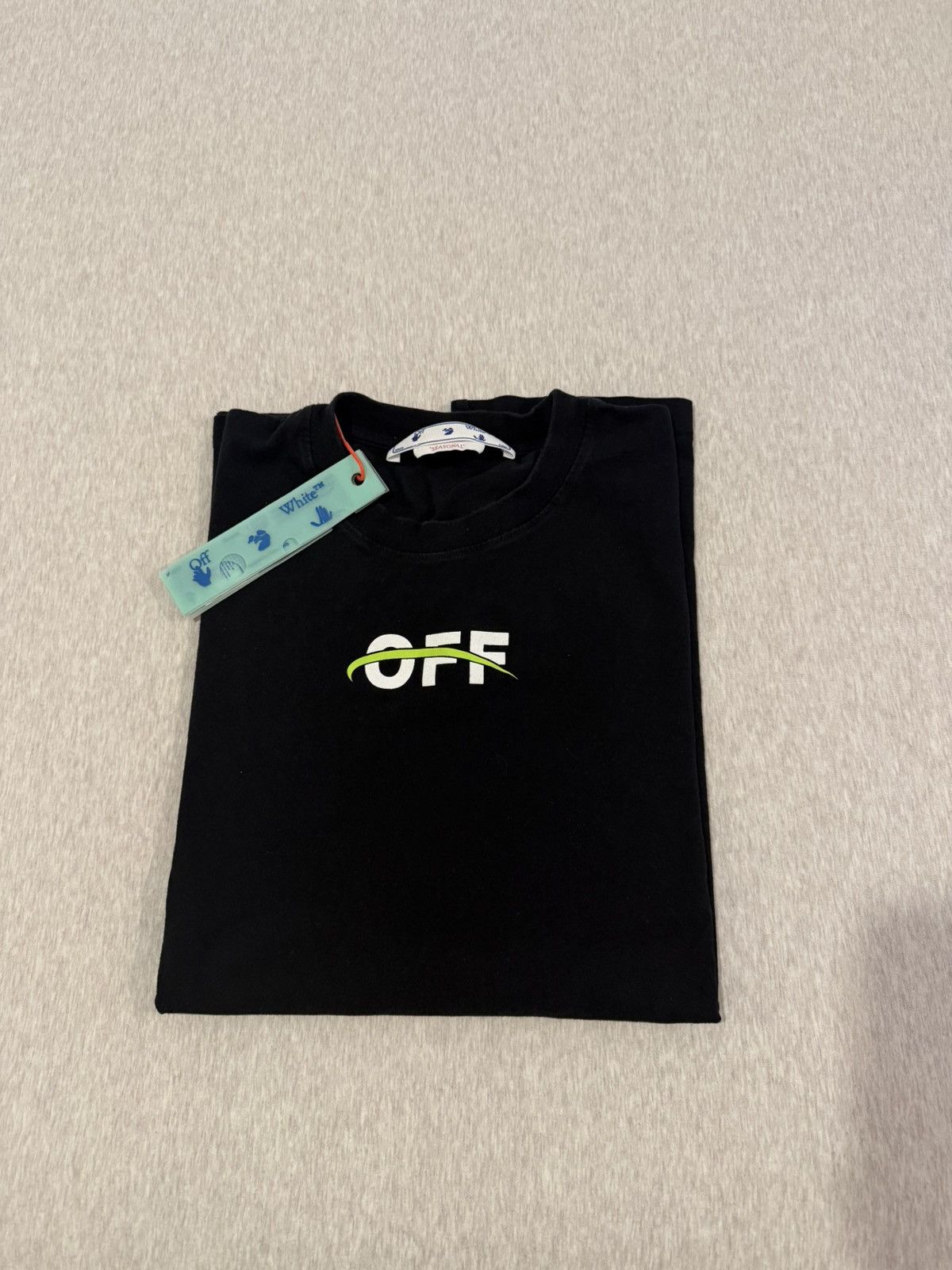 Off-White NEW OFF WHITE Industrial Over Short Sleeve T-Shirt Sz M Size US M / EU 48-50 / 2 - 13 Thumbnail