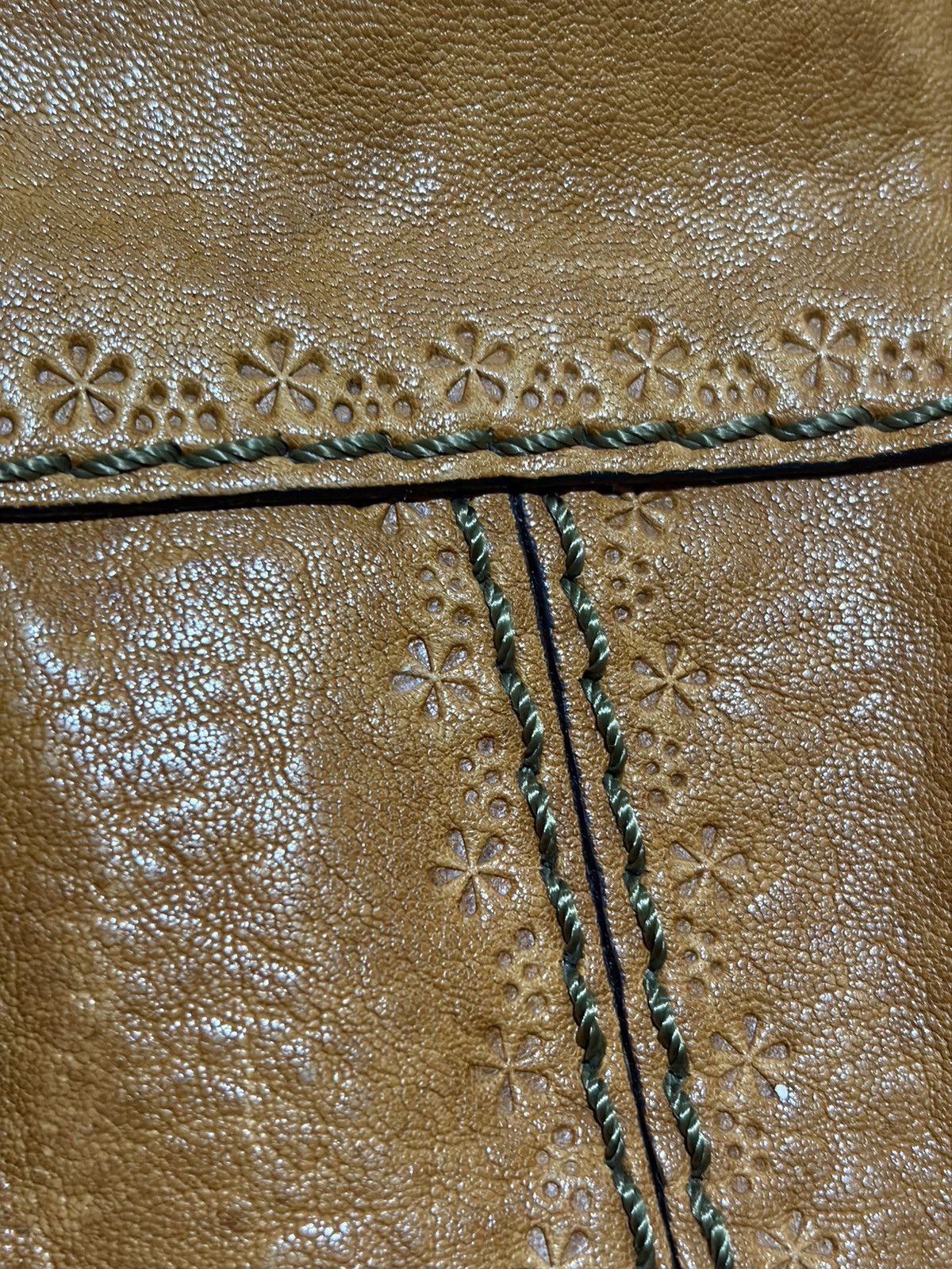 Fossil Fossil Hobo Bag Leather Canvas Floral Embossed Shoulder Zip Size ONE SIZE - 4 Thumbnail