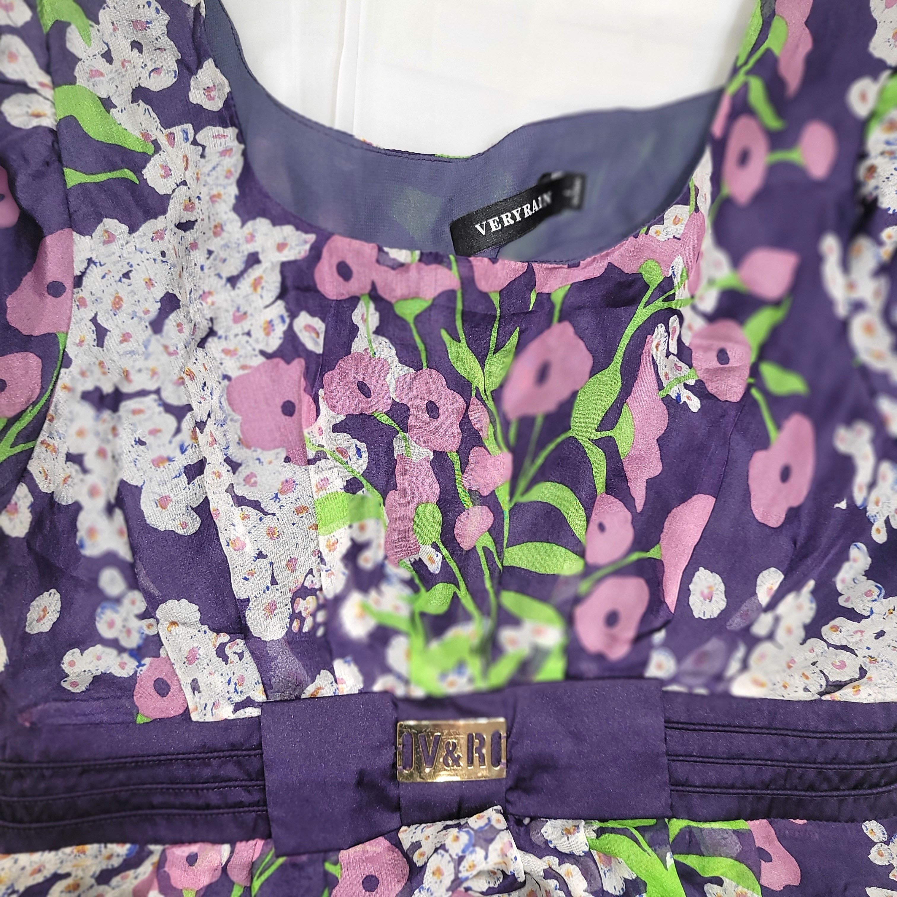 Other Women's Silk Size XS Short Sleeve Dress SDK402 Size XS / US 0-2 / IT 36-38 - 2 Thumbnail