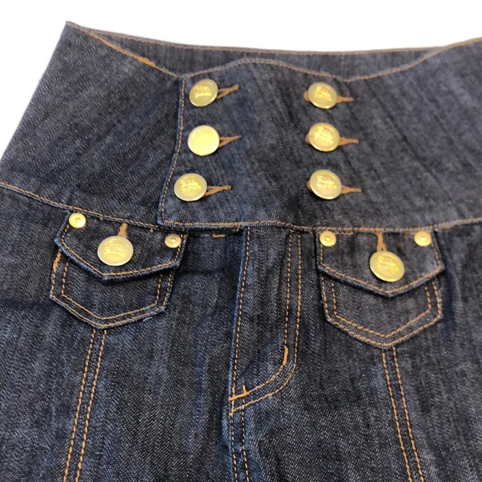 Other Zco. Dark crop jeans high gold buttoned waist front SZ 3 Size 30" / US 8 / IT 44 - 2 Thumbnail