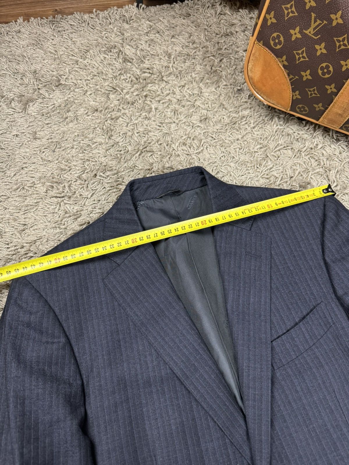 Lanvin Vintage wool suit Lanvin Paris original luxury item Size 50L - 7 Thumbnail