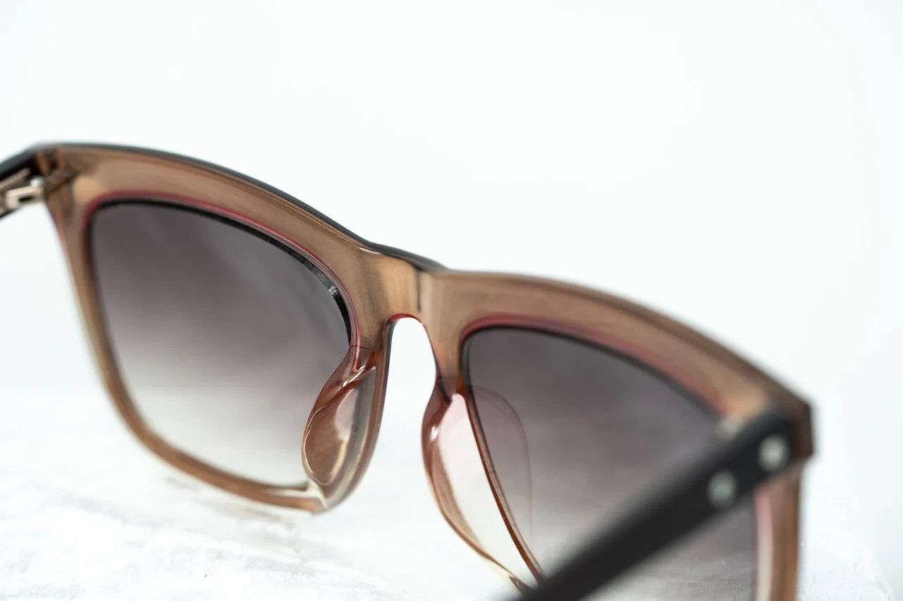 Dior Kris Van Assche Sunglasses D-Frame Burgundy and Brown Size ONE SIZE - 7 Thumbnail