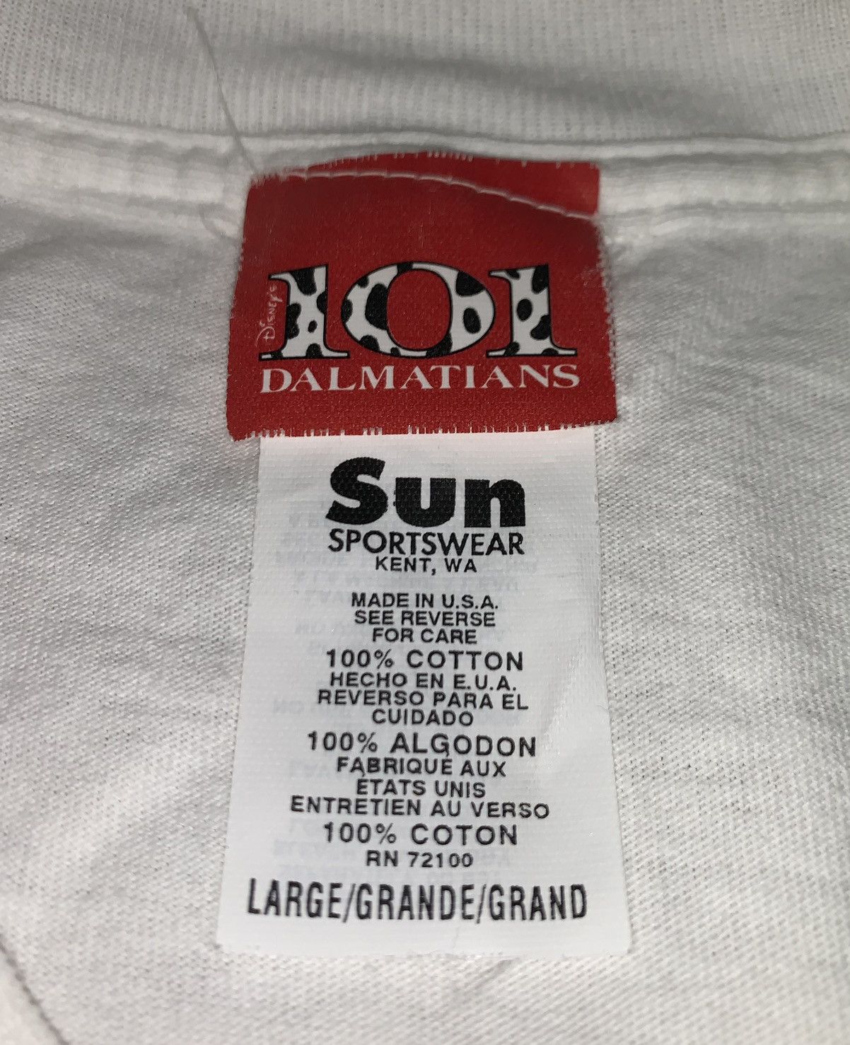 Disney Vintage 90s 101 Dalmatians Tee Size US L / EU 52-54 / 3 - 3 Thumbnail