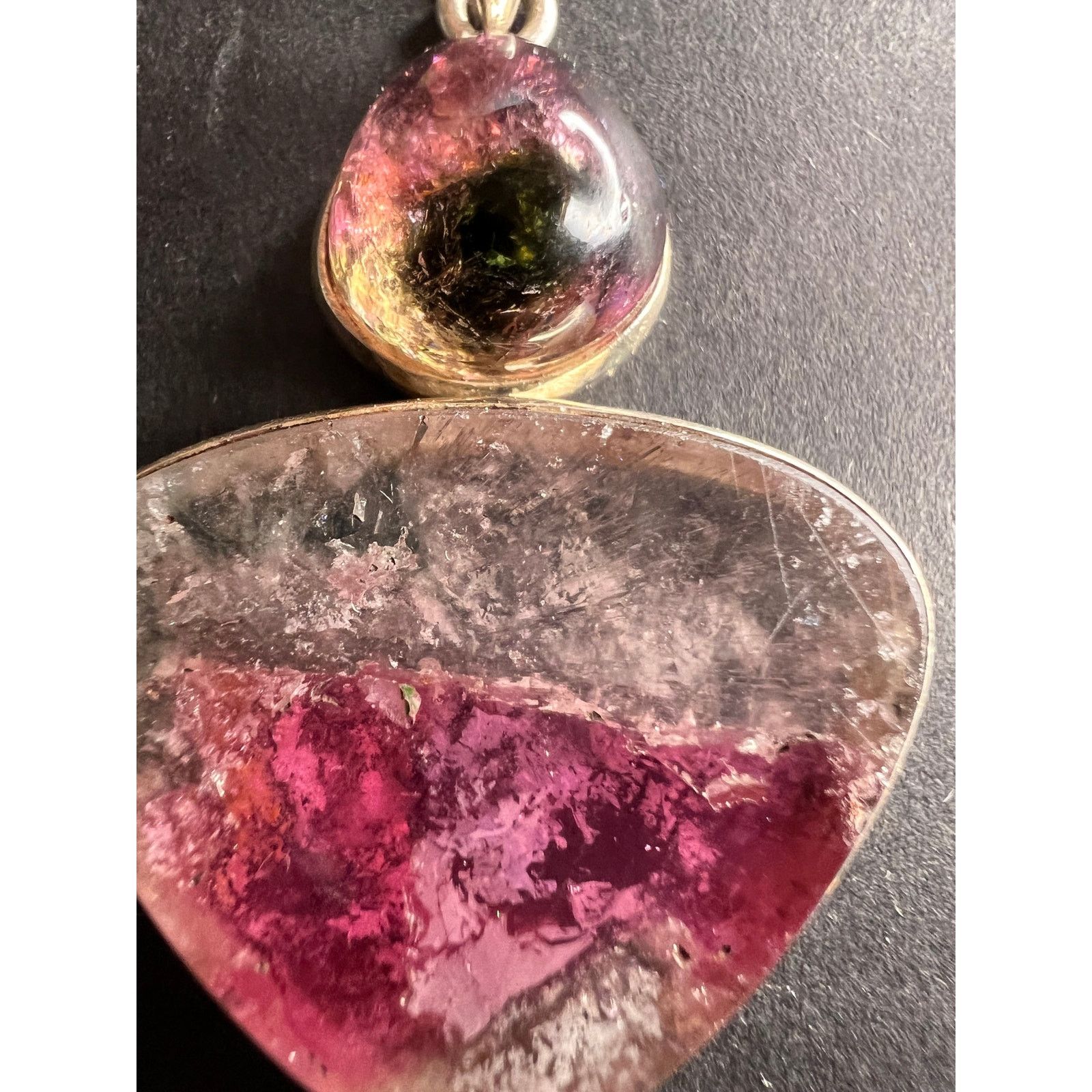 Other NEW Watermelon Tri color tourmaline 925 pendant 11.02 grams Size ONE SIZE - 2 Thumbnail